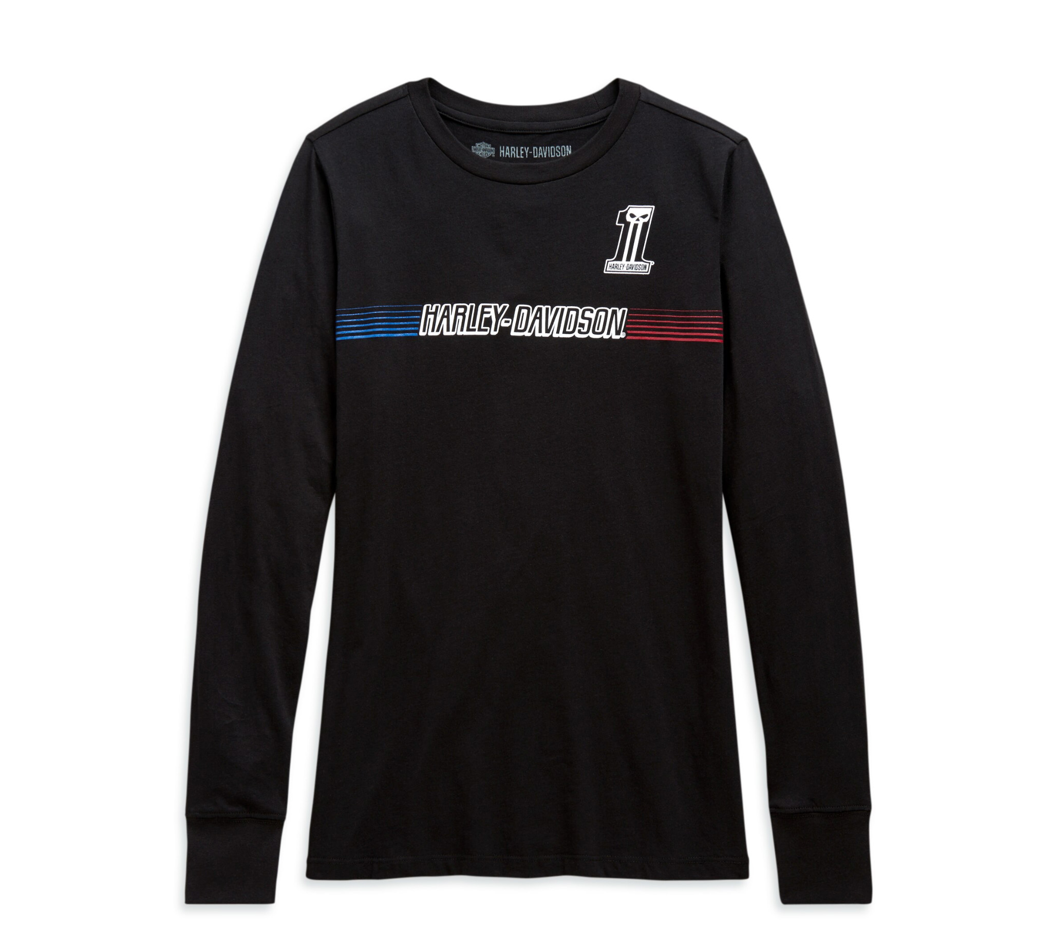 Women's Chest Stripe Long Sleeve Tee