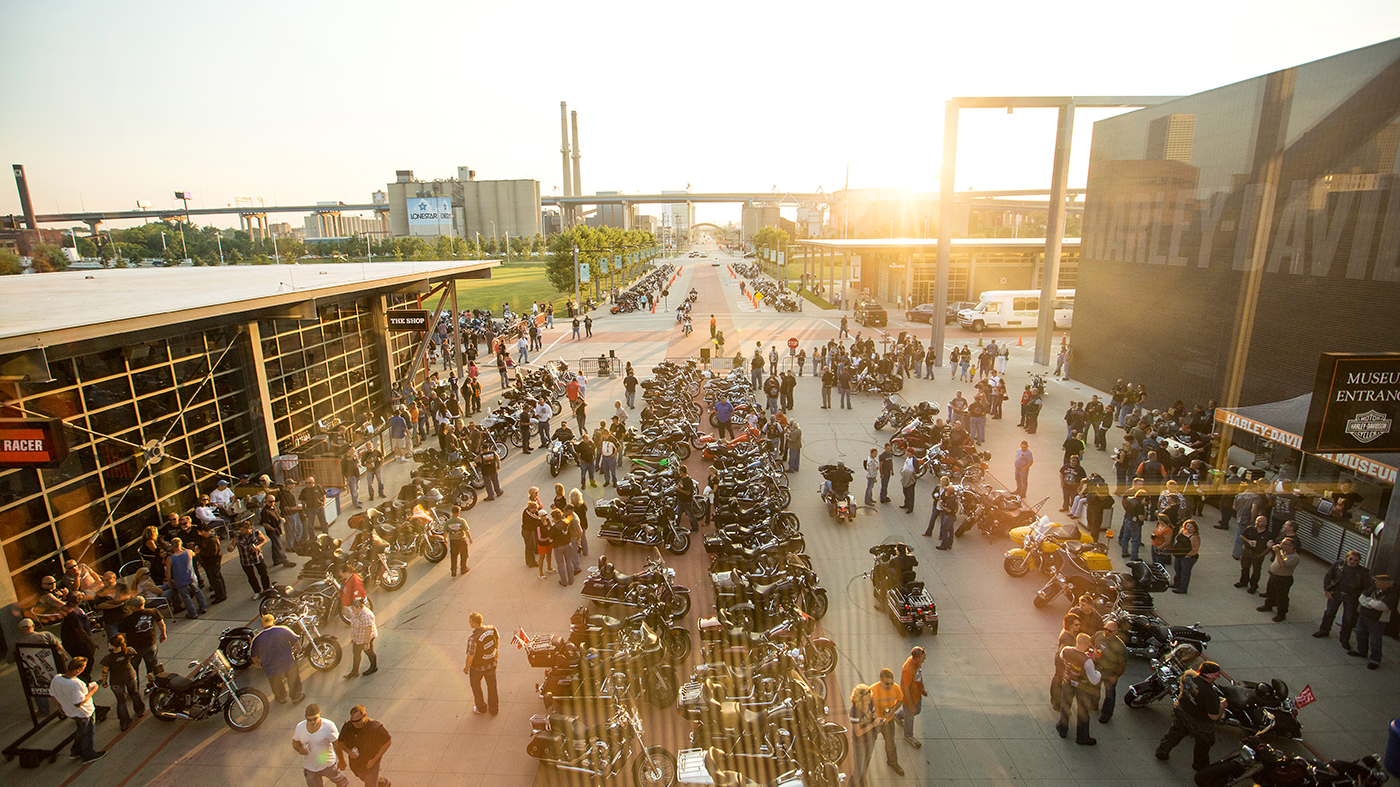 extérieur du harley-davidson museum