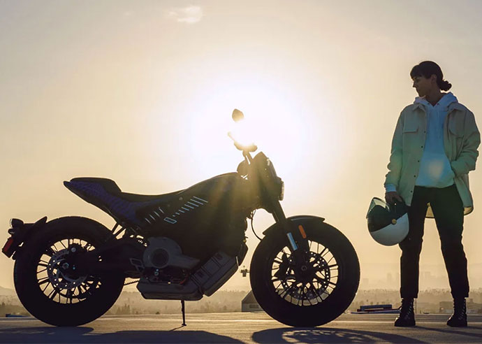 Bild på eldrivna motorcyklar