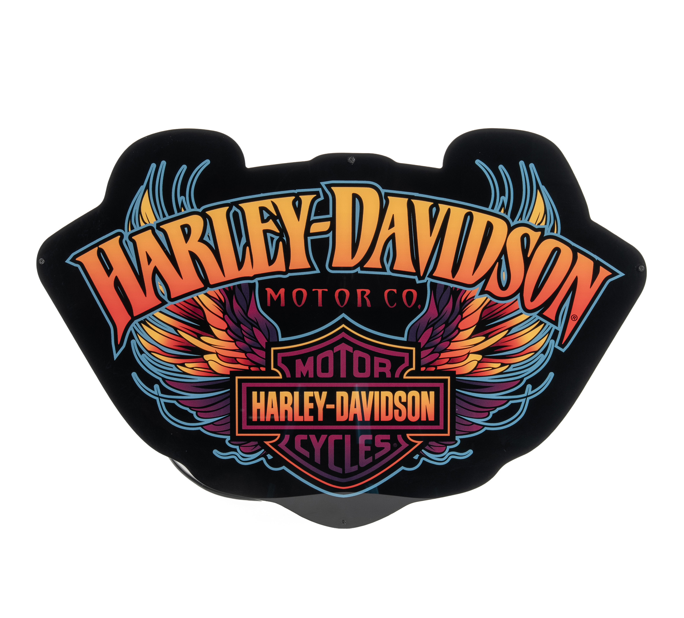 d*9様 【希少】Harley-Davidson 立体ロゴ ヴィンテージ レザー H-D Nostalgic Bar & Shield Tin Sign | Harley-Davidson USA