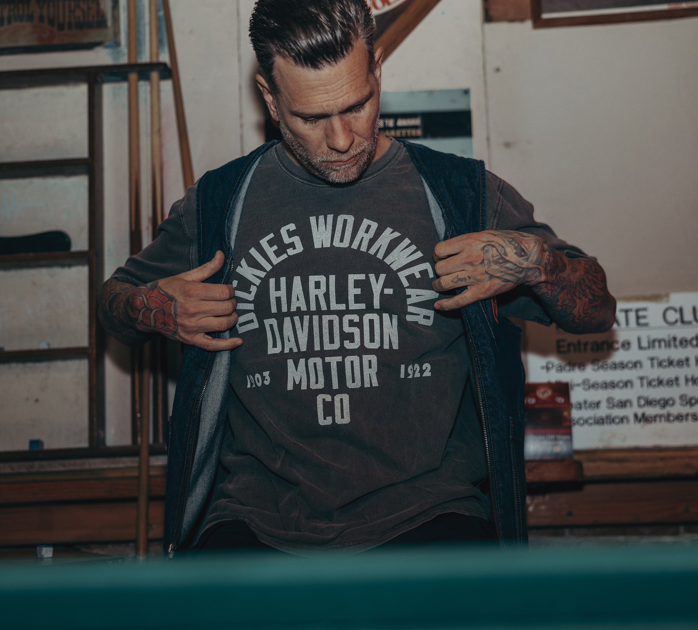 Dickies x H-D Denim Vest