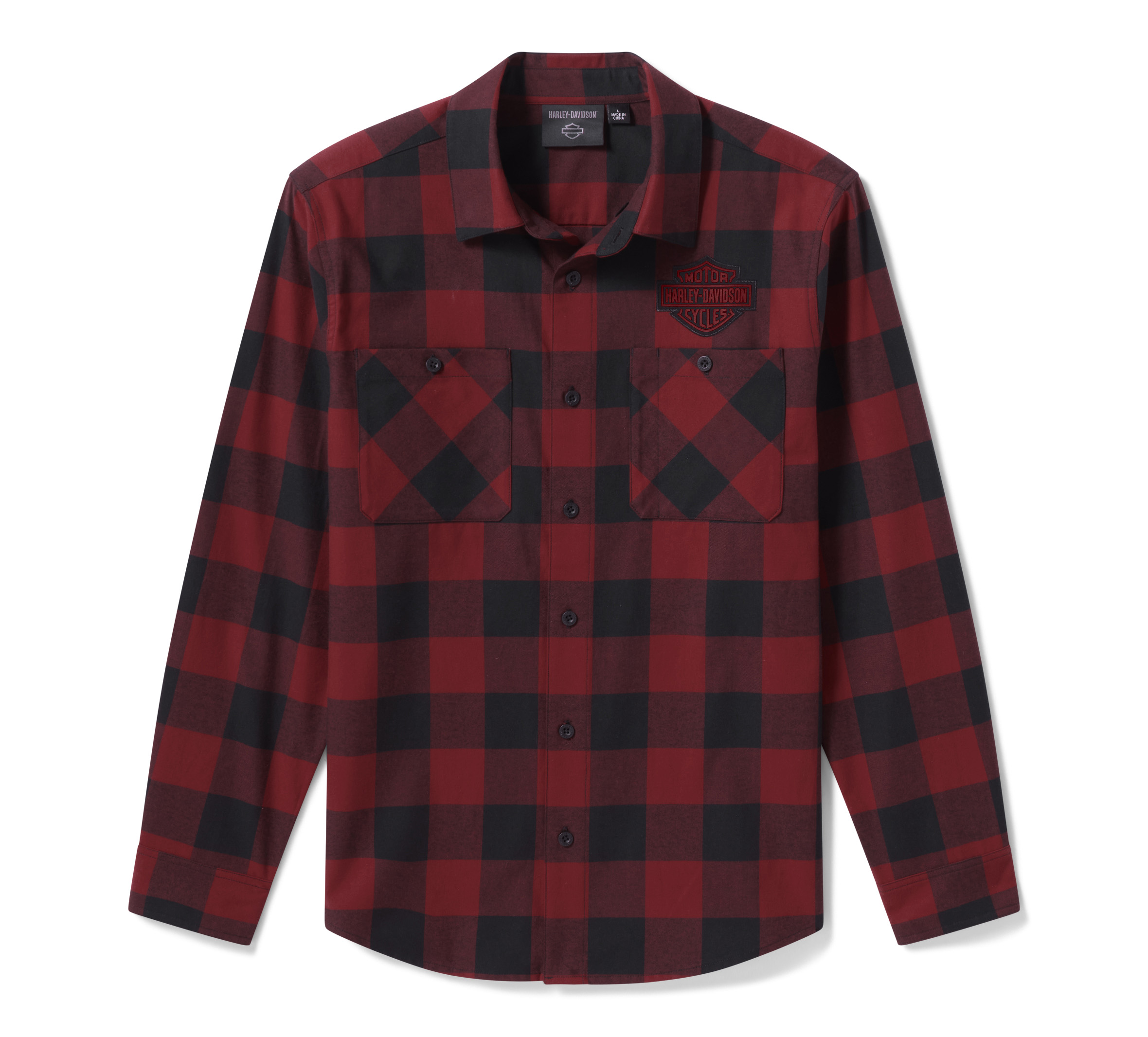 Men's H-D Essential Buffalo Check Woven Shirt | Harley-Davidson USA