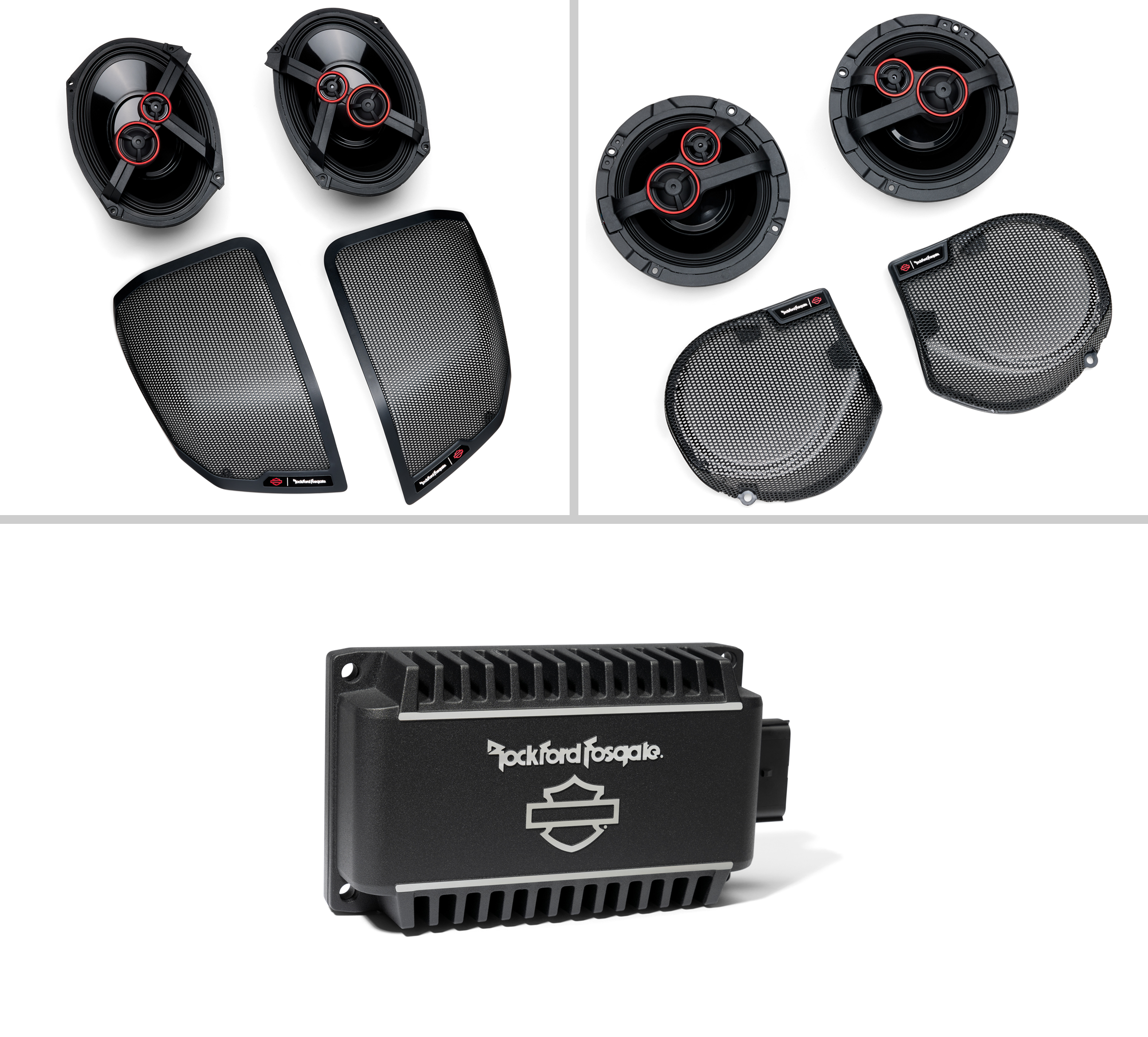 Harley-Davidson Audio powered by Rockford Fosgate - Stage III 4-Speaker Kit