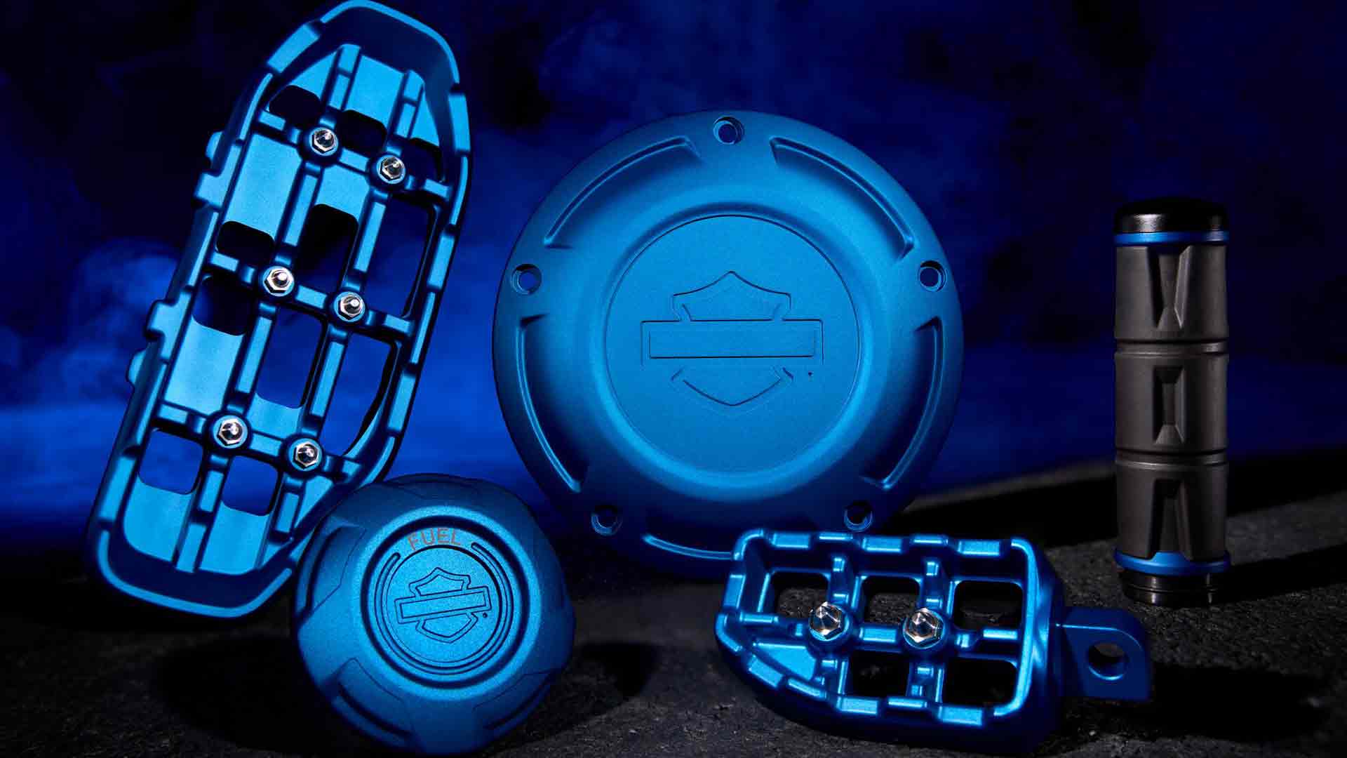 redline blue anodized collection