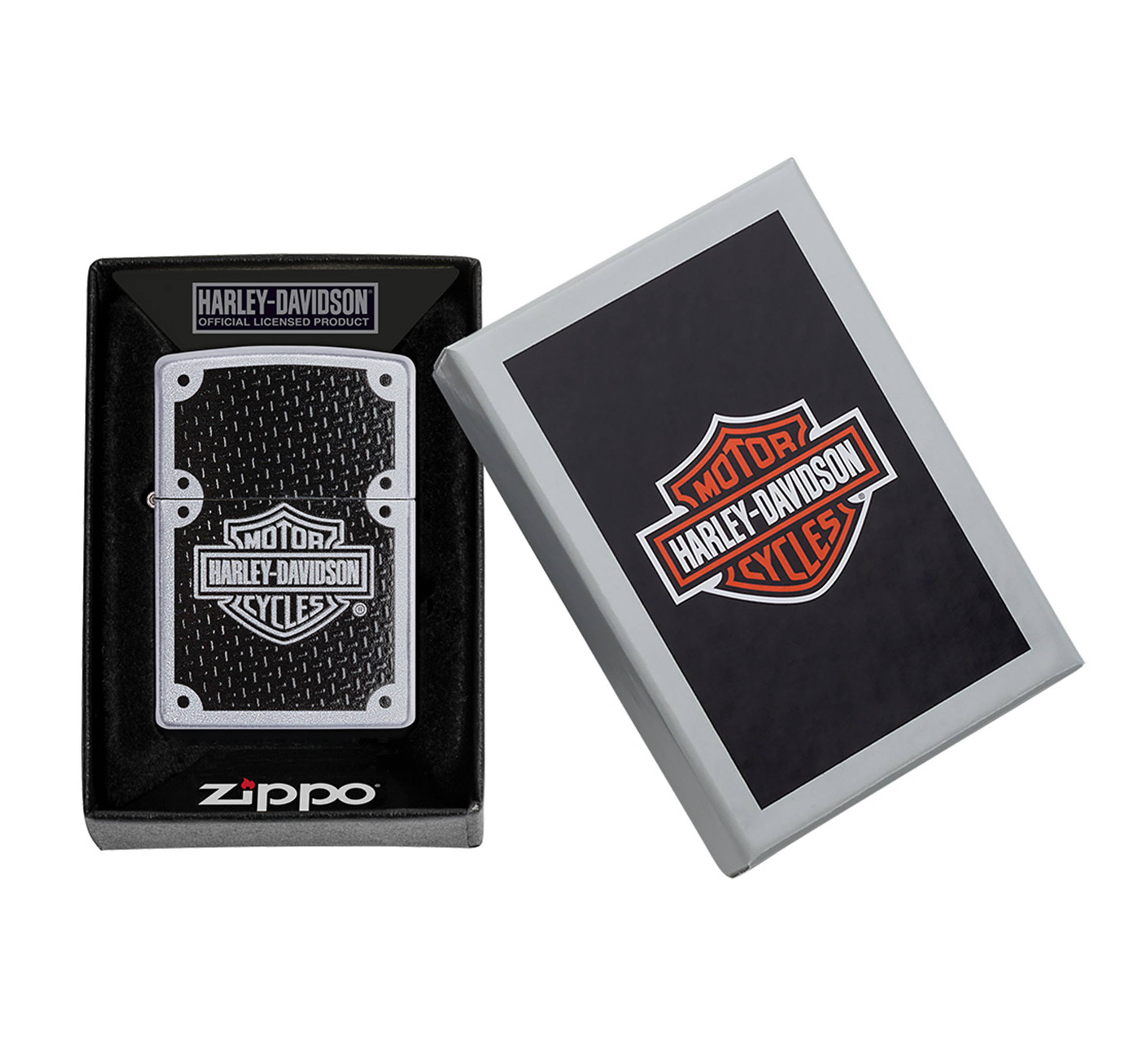 Harley Davidson Texture Chrome Windproof Lighter