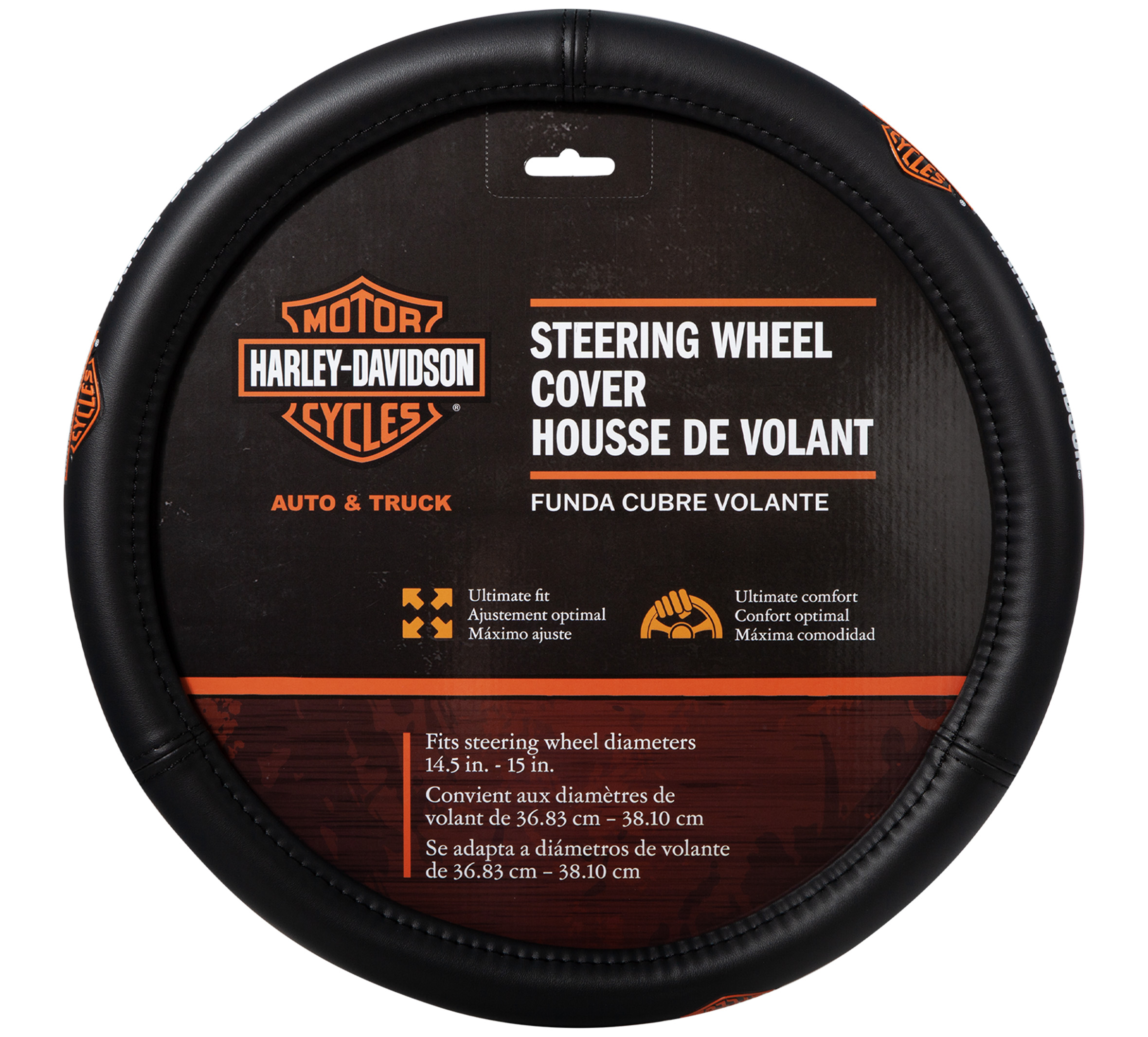 Bar & Shield Steering Wheel Cover and License Frame Kit, set