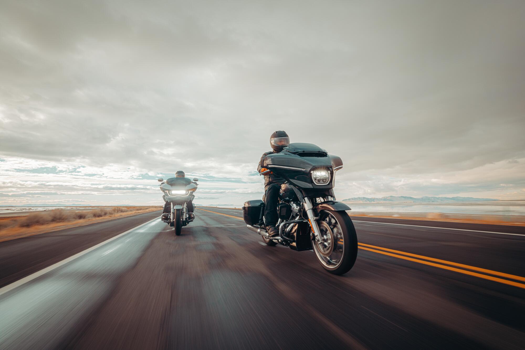 Motorcycle Insurance Men Riding Road Glides