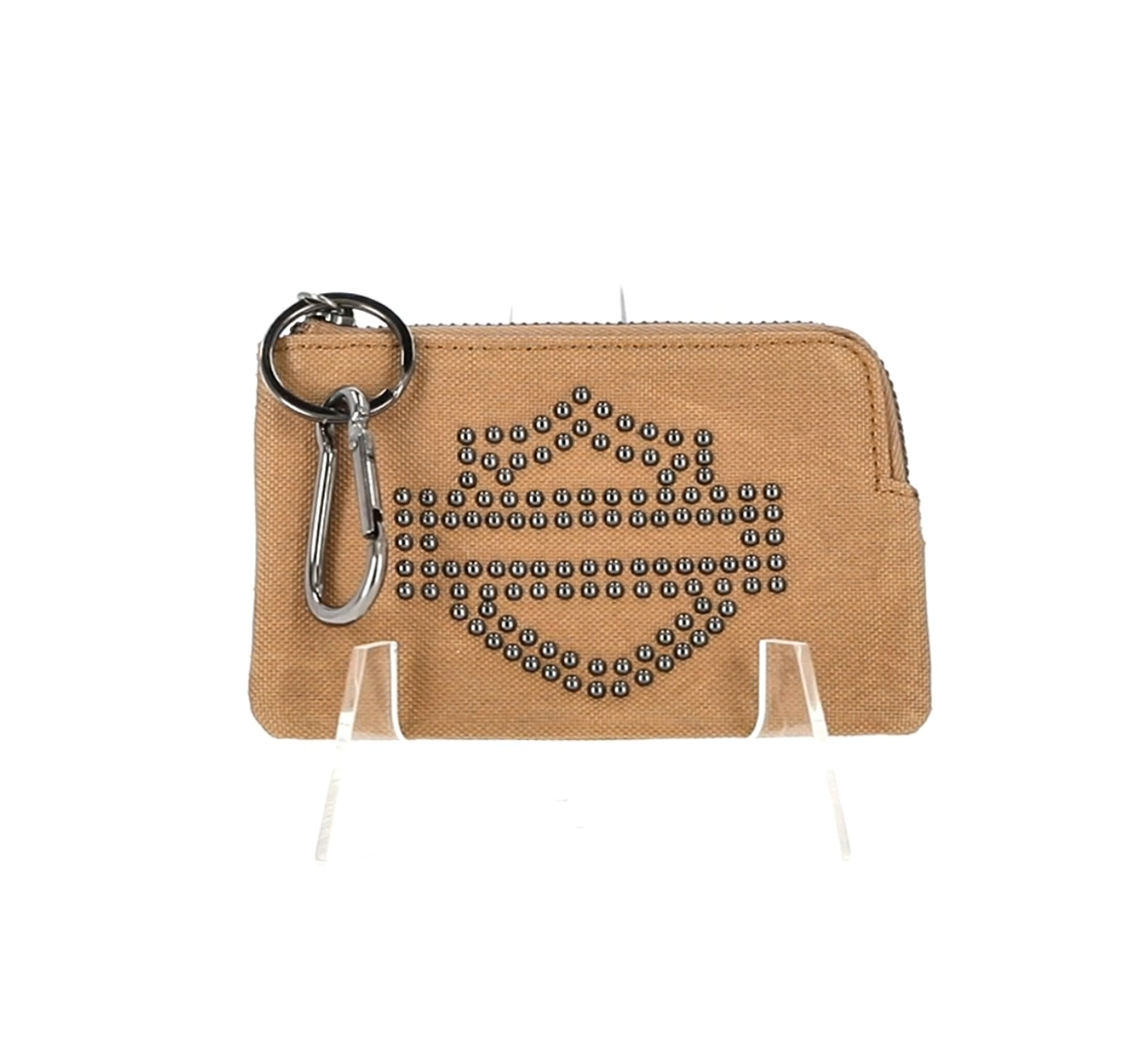 Bar & Shield Studded Key Case Wallet