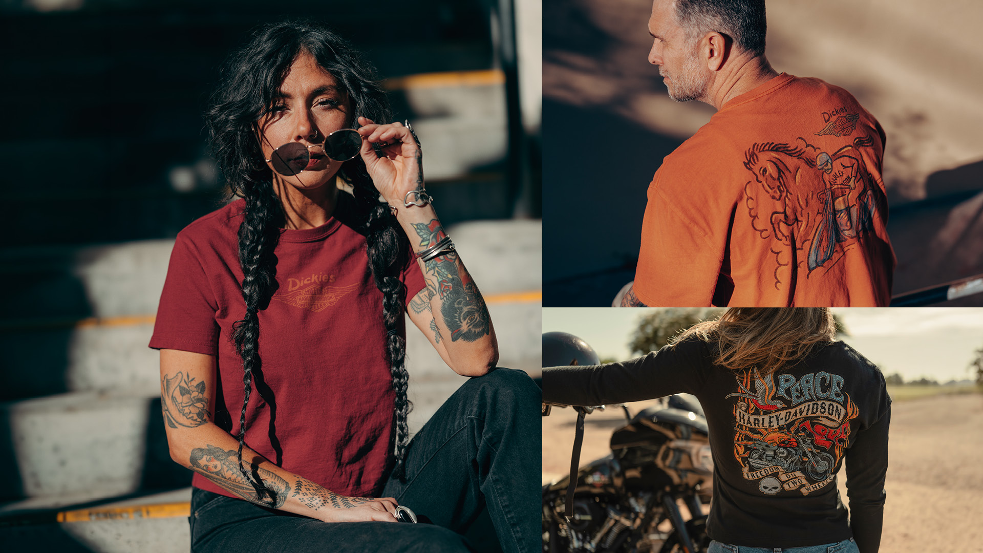 men and women wearing shirts