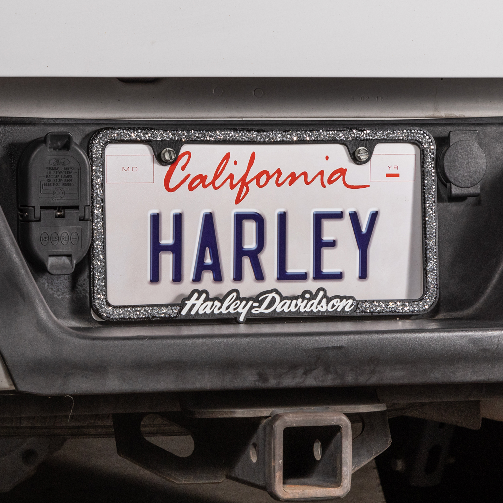 Crushed Gems with Script License Frame