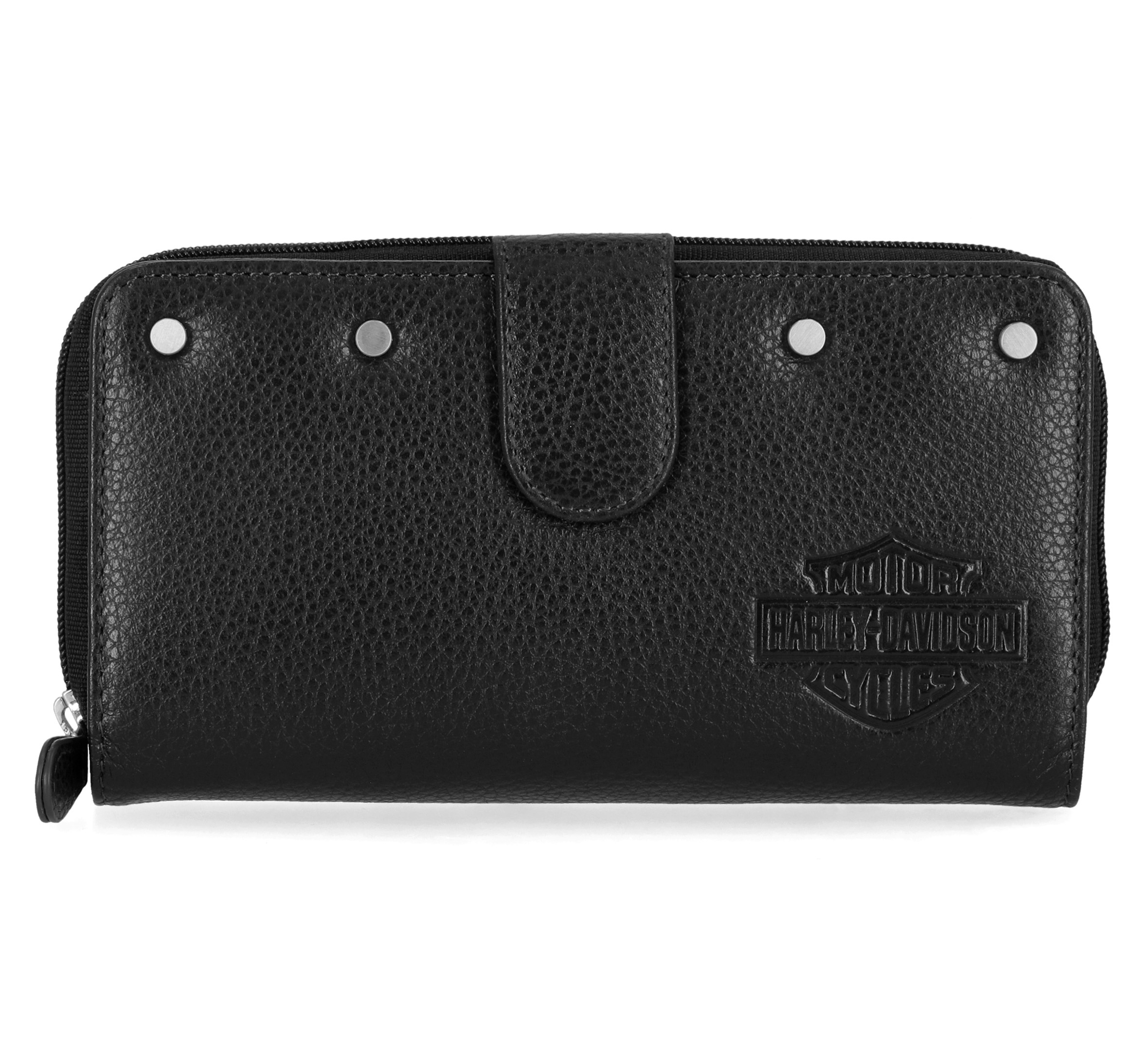 Core Stud Zip Around Case Wallet | Harley-Davidson USA