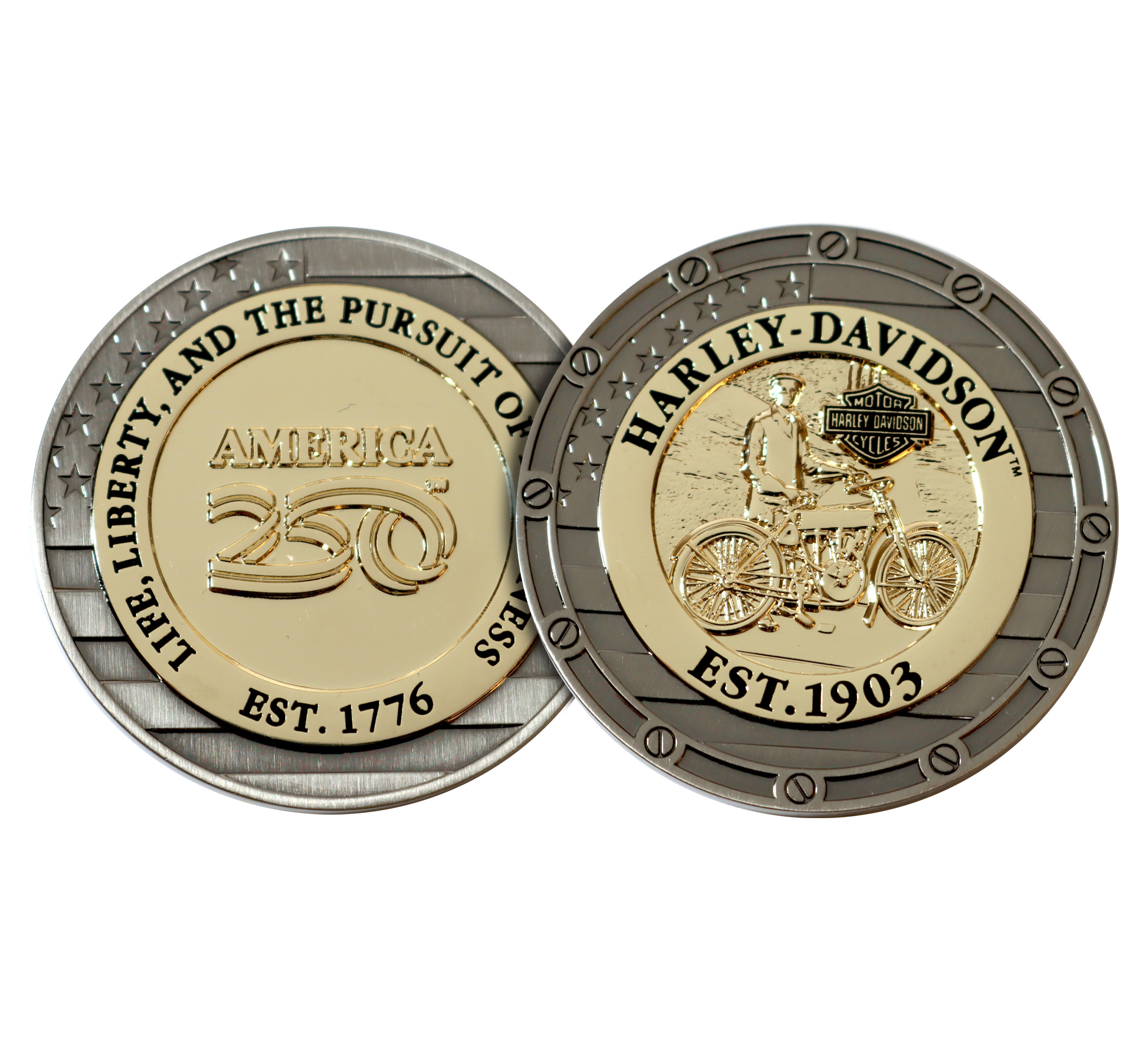 H-D™ America250® Pursuit of Happiness Coin | Harley-Davidson USA