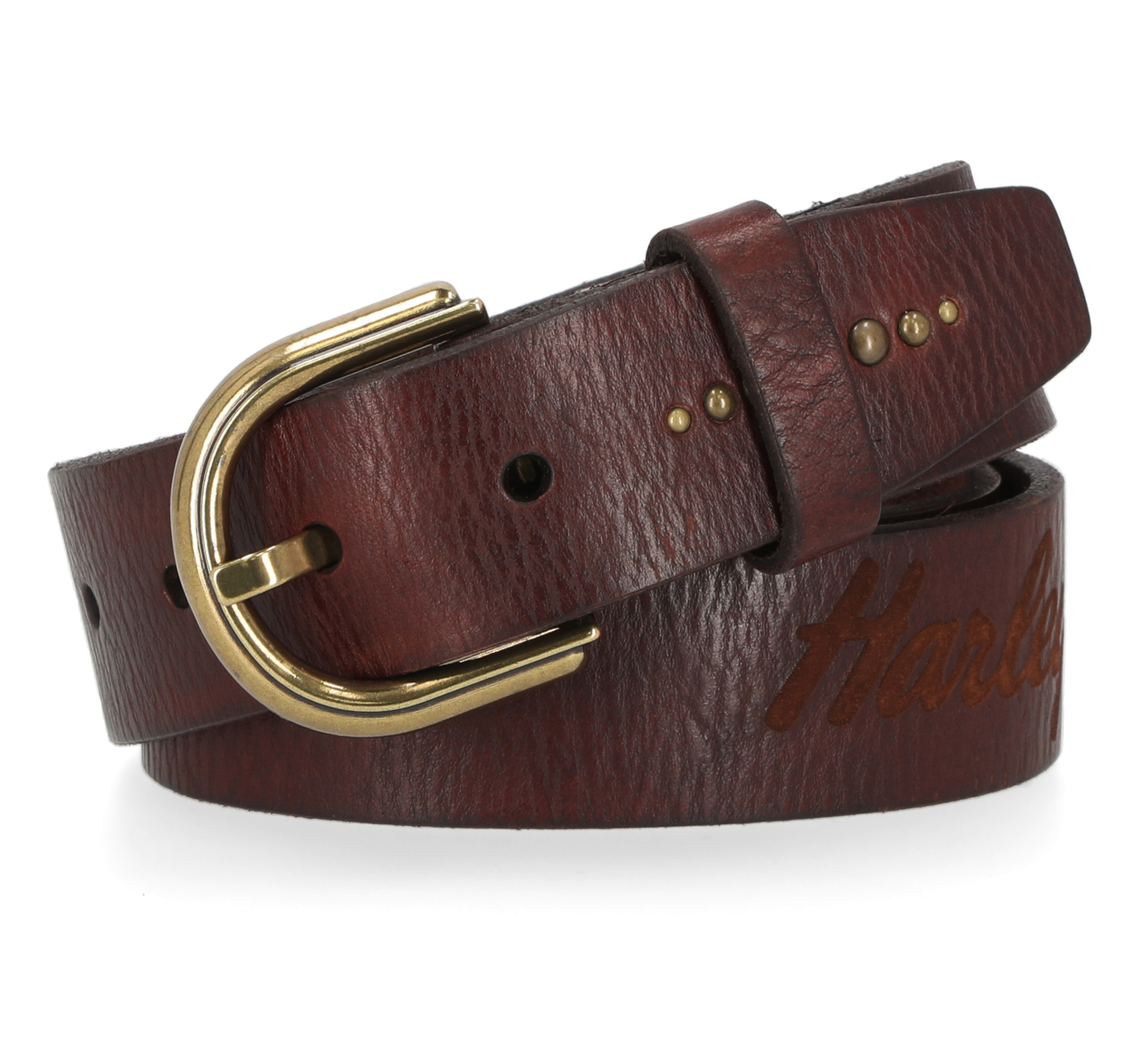 Womens Laser Etched Logo Belt