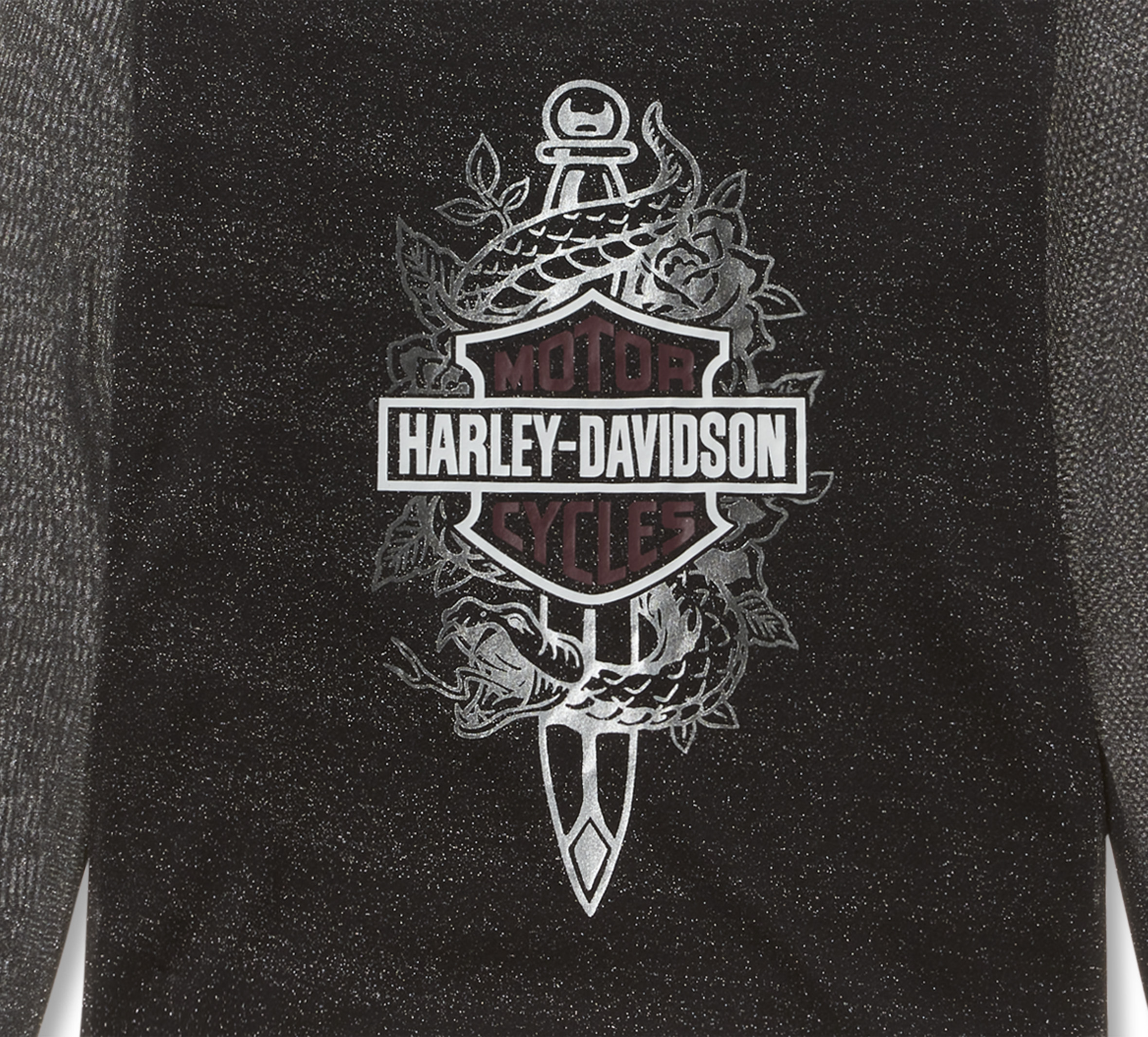 Haut en maille Metallic Dagger à manches longues