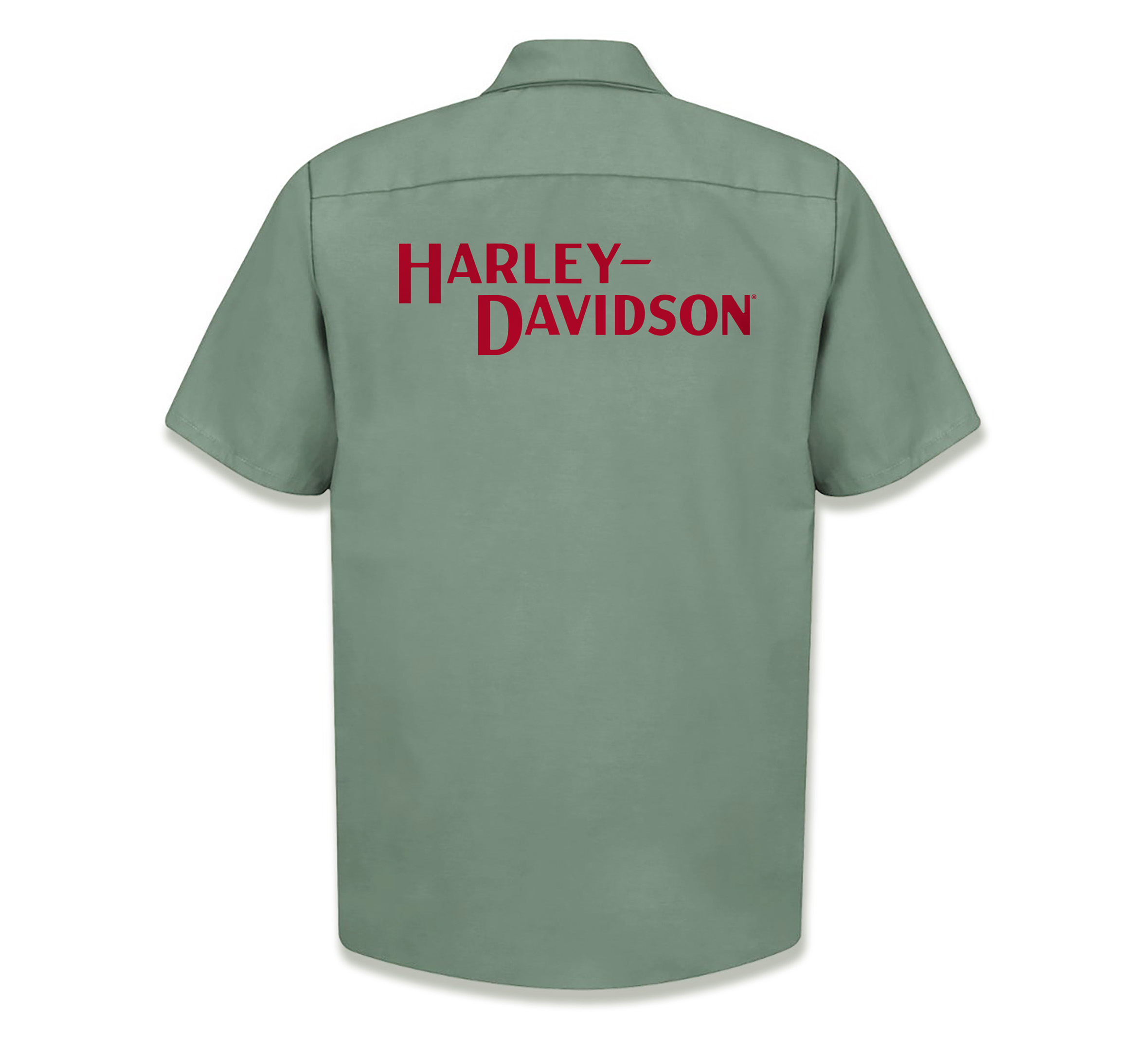 Men's Stacked Font Work Shirt