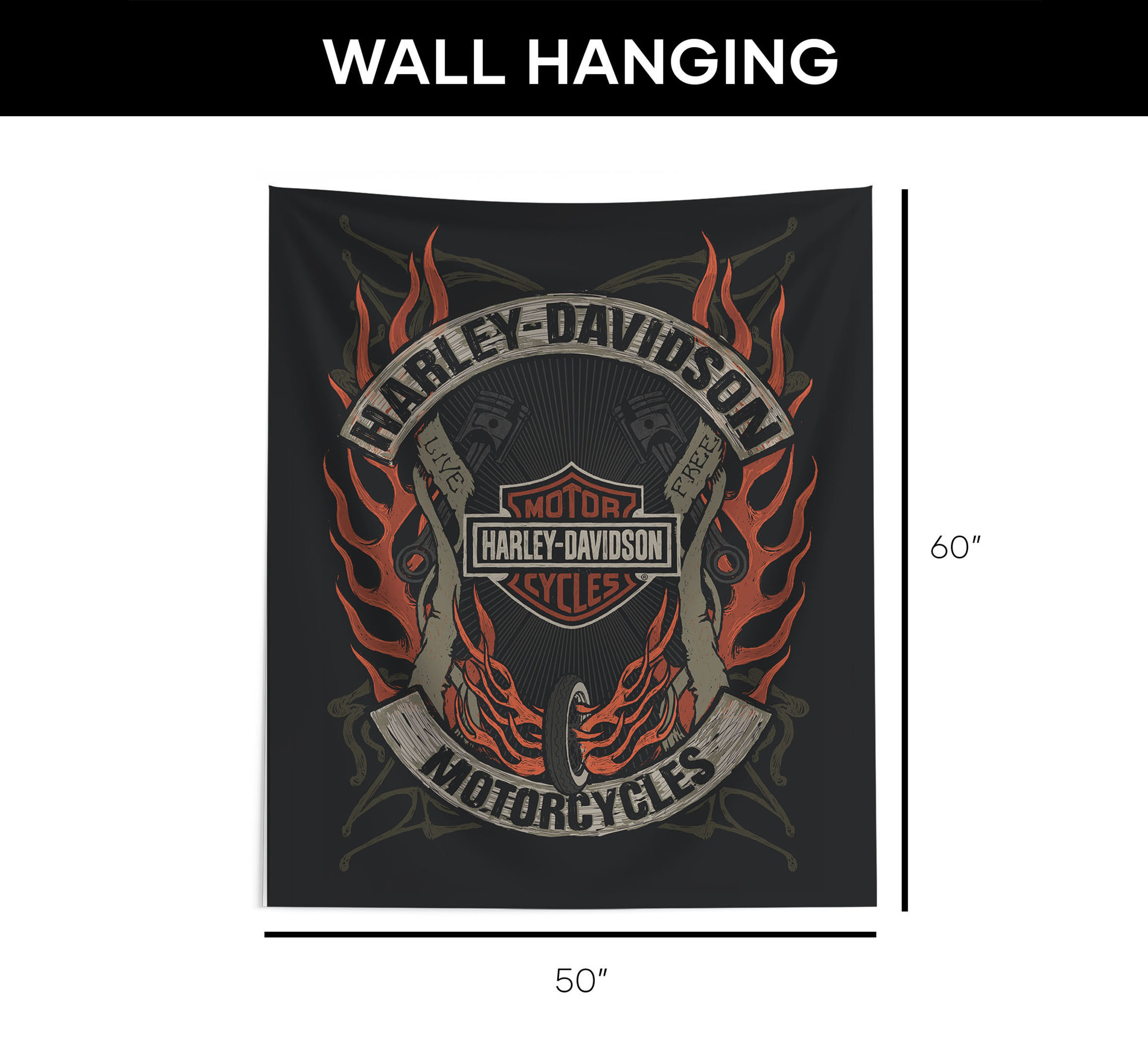 40x34 Chrome Wall Hanging | Harley-Davidson USA