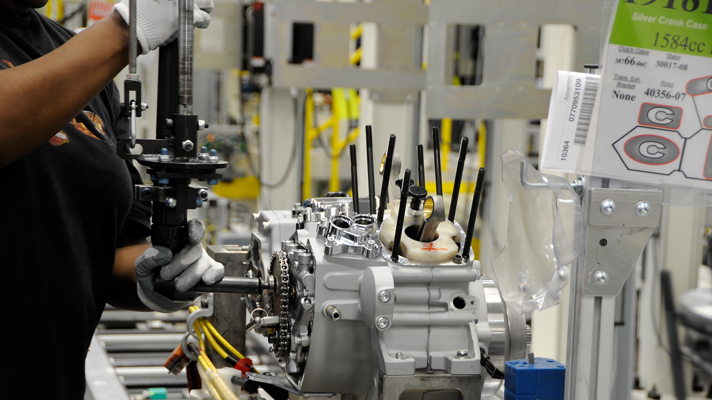 Harley-Davidson manufacturing at Pilgrim Road facility