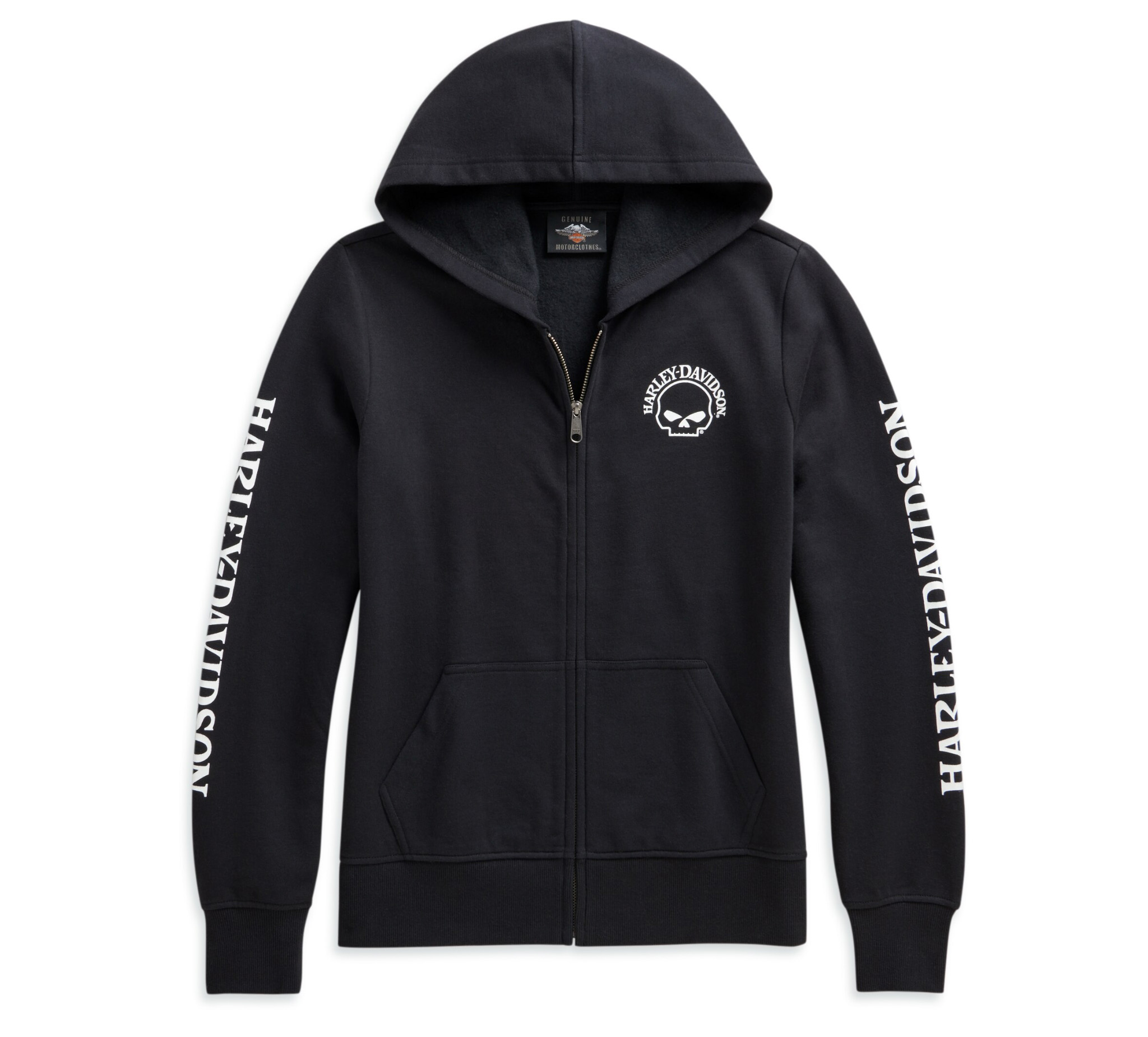 Women's Skull Zip-Front Hoodie