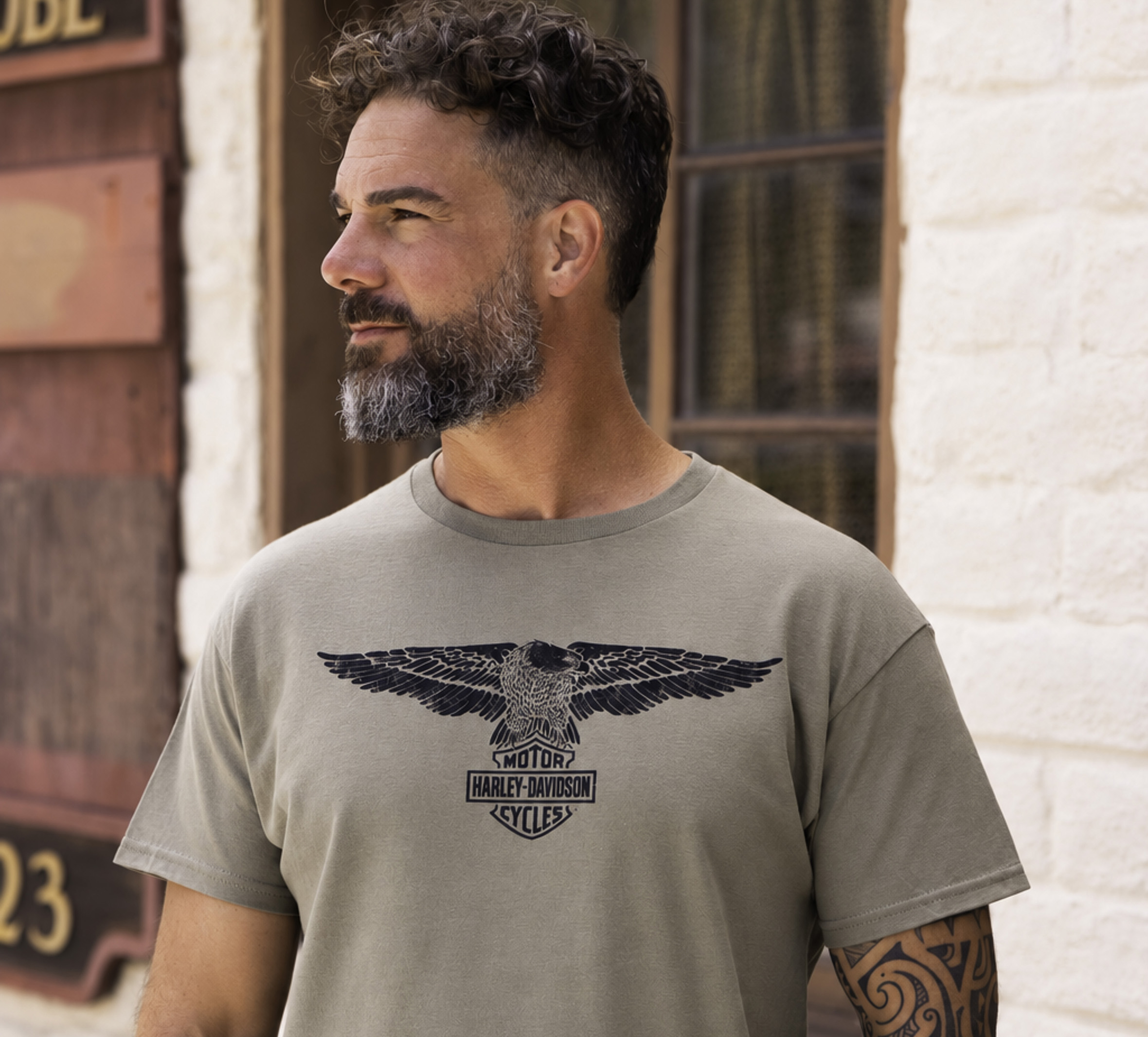 Men's Outswept Eagle Tee | Harley-Davidson USA