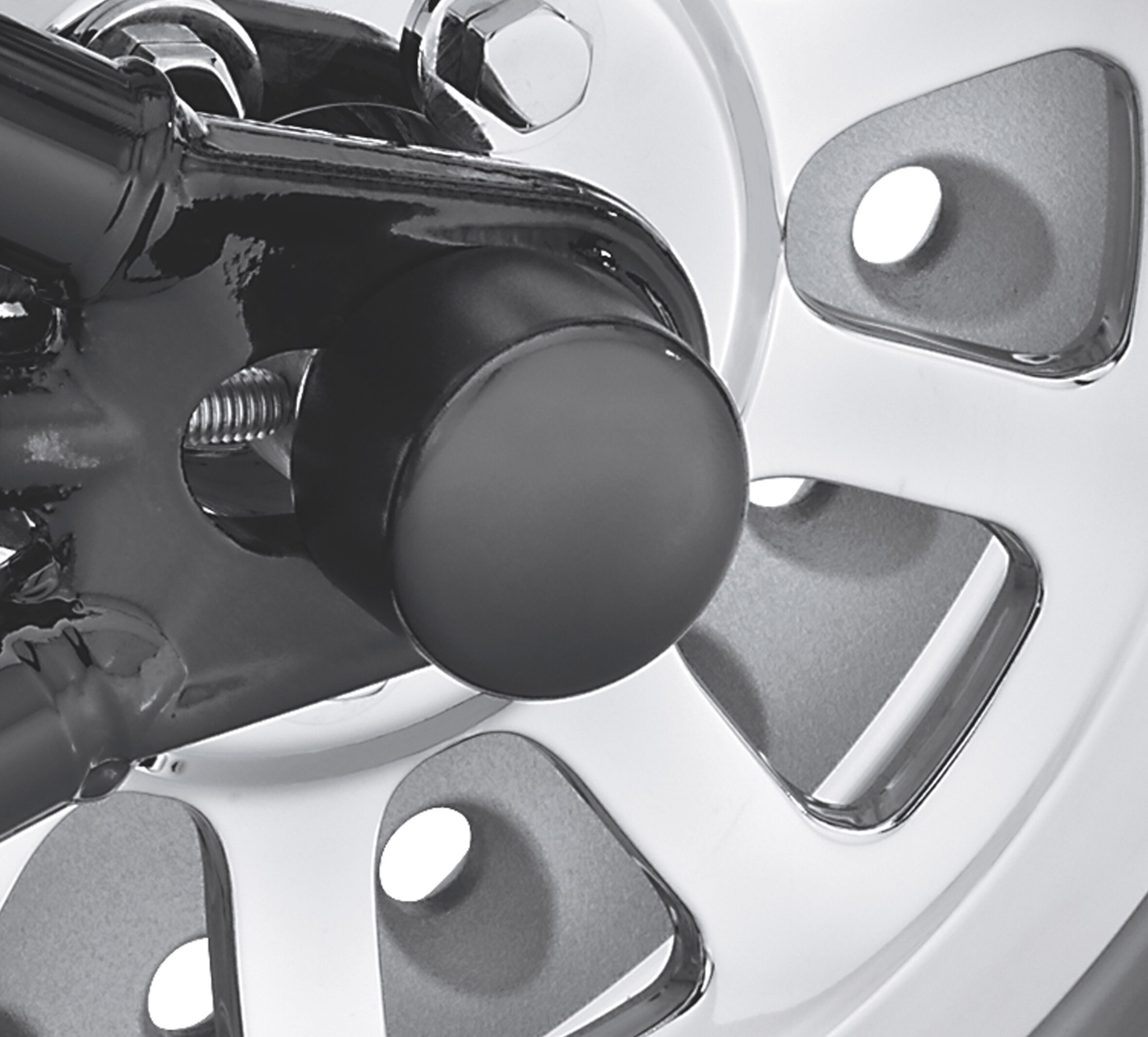 Gloss Black Rear Axle Nut Covers