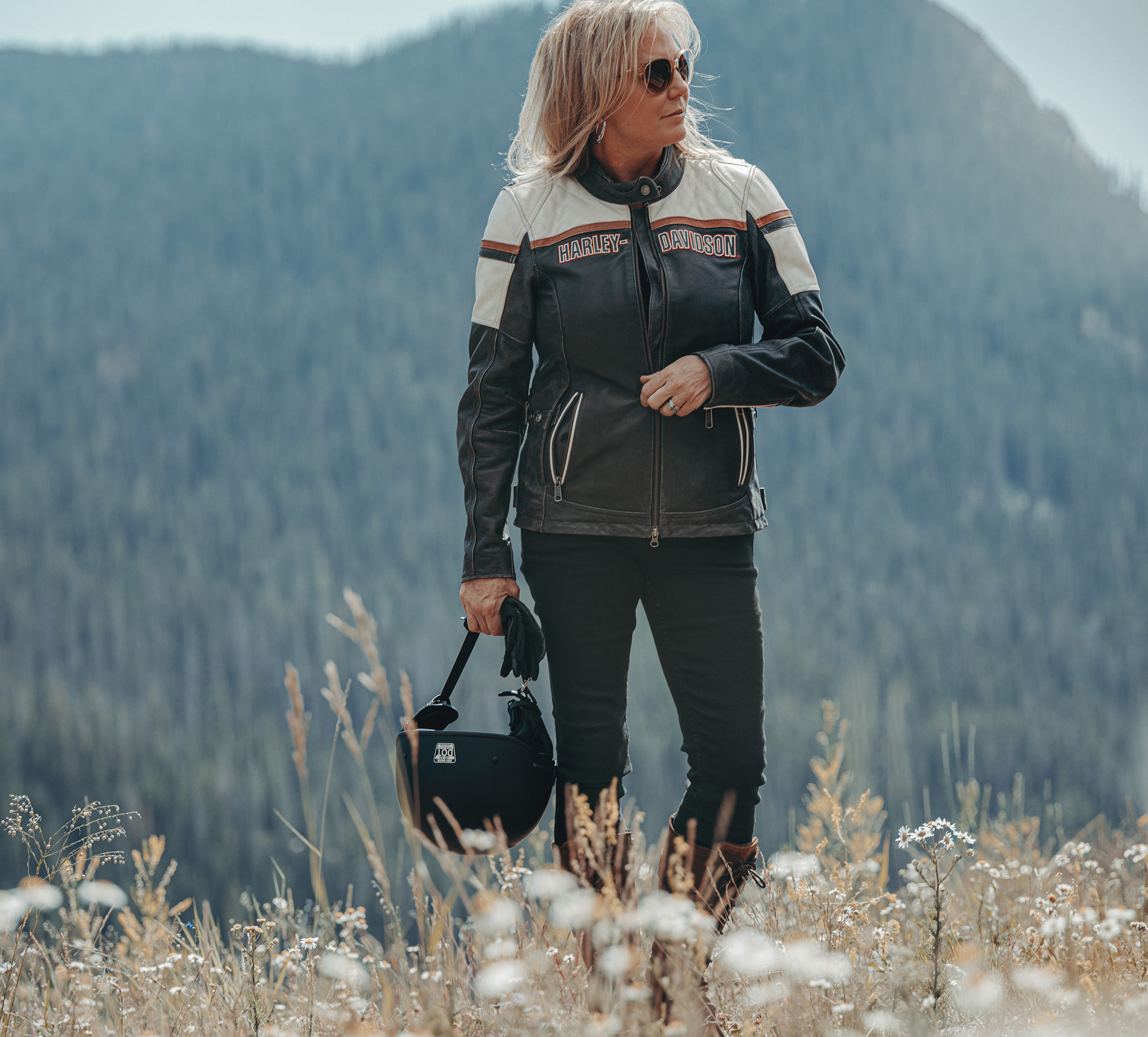 Women's H-D Miss Enthusiast III Leather Riding Jacket