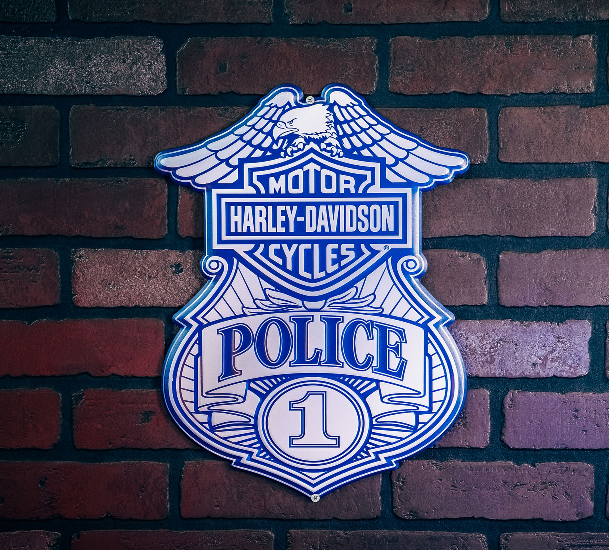 Police Metal Sign