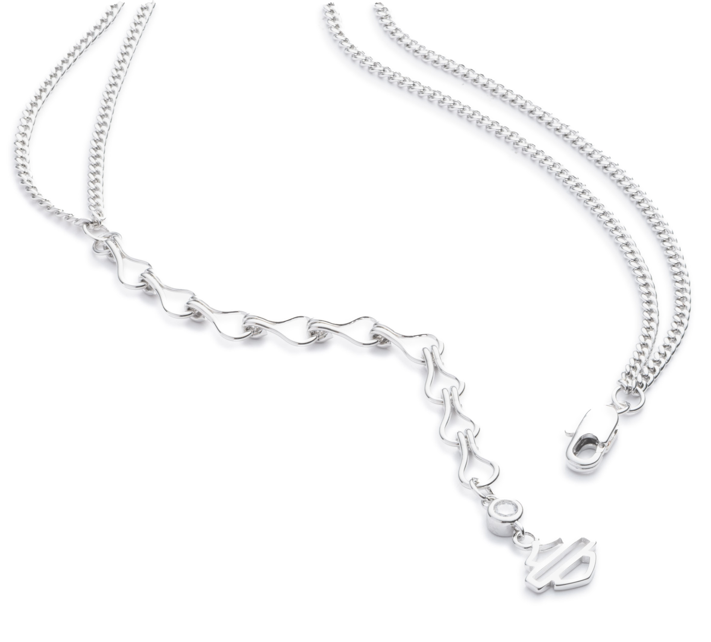 Women's 24" Bar & Shield Turquoise Heart Toggle Necklace