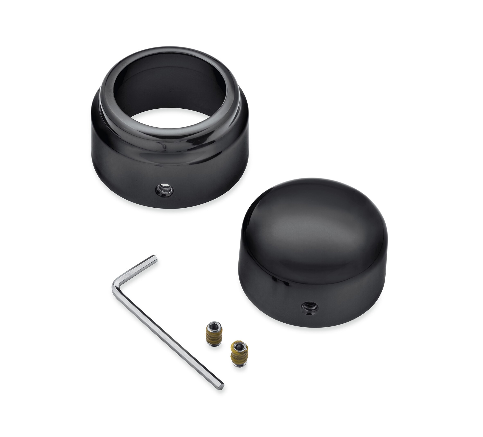 Rear Axle Nut Covers - Gloss Black