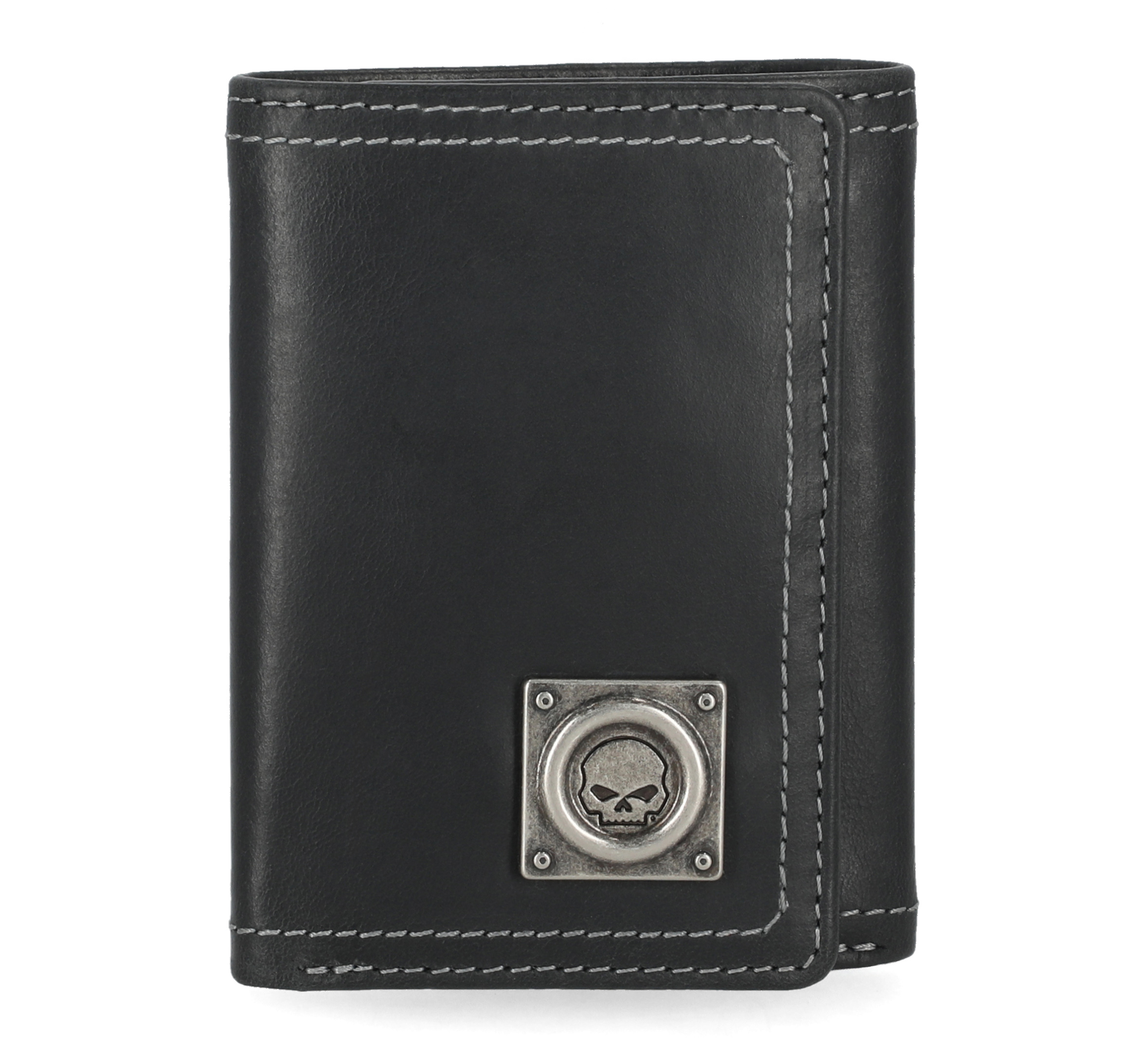 Men's Skull Stitch Trifold Wallet