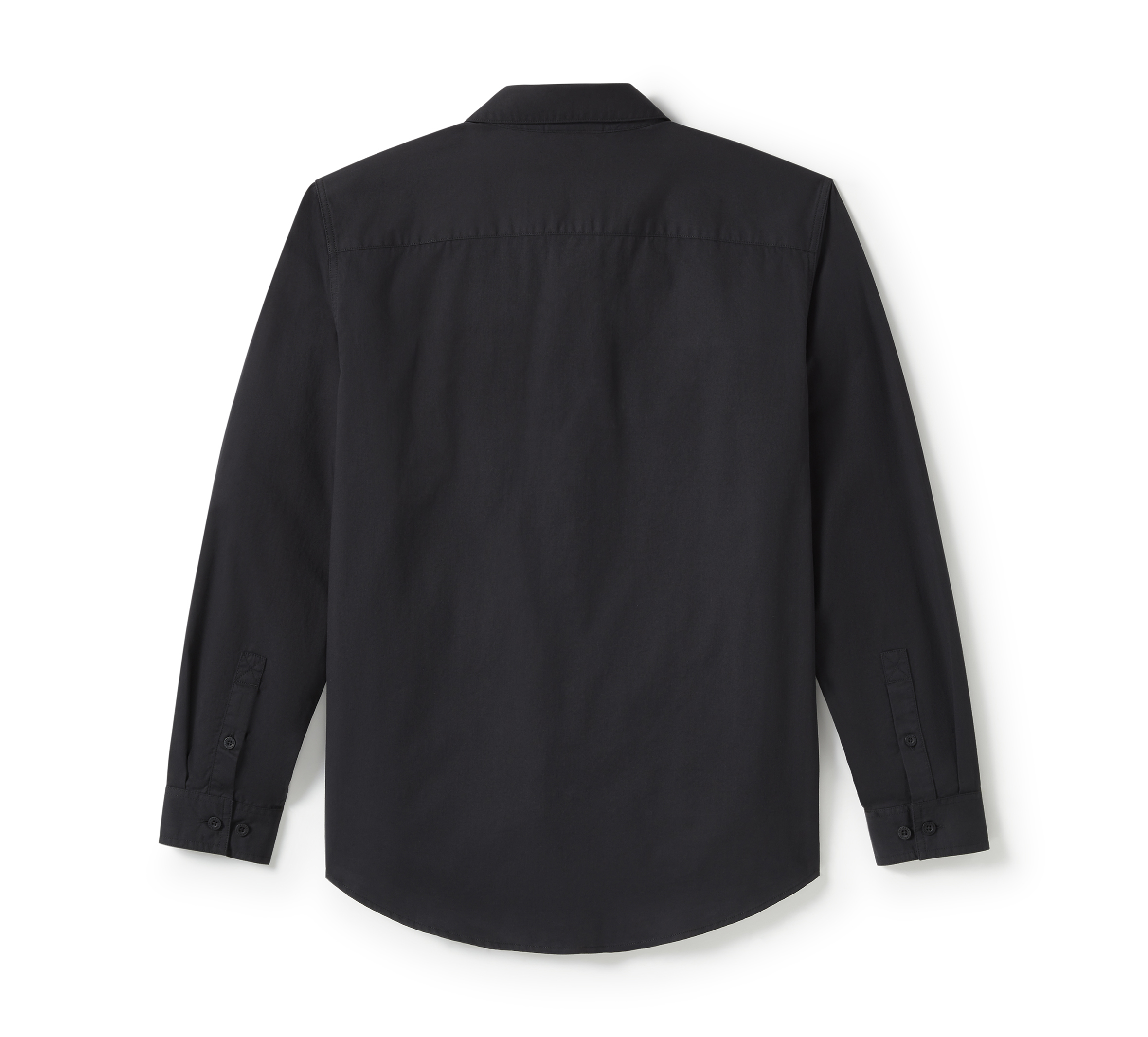 Men's Bar & Shield Solid Long Sleeve Shirt