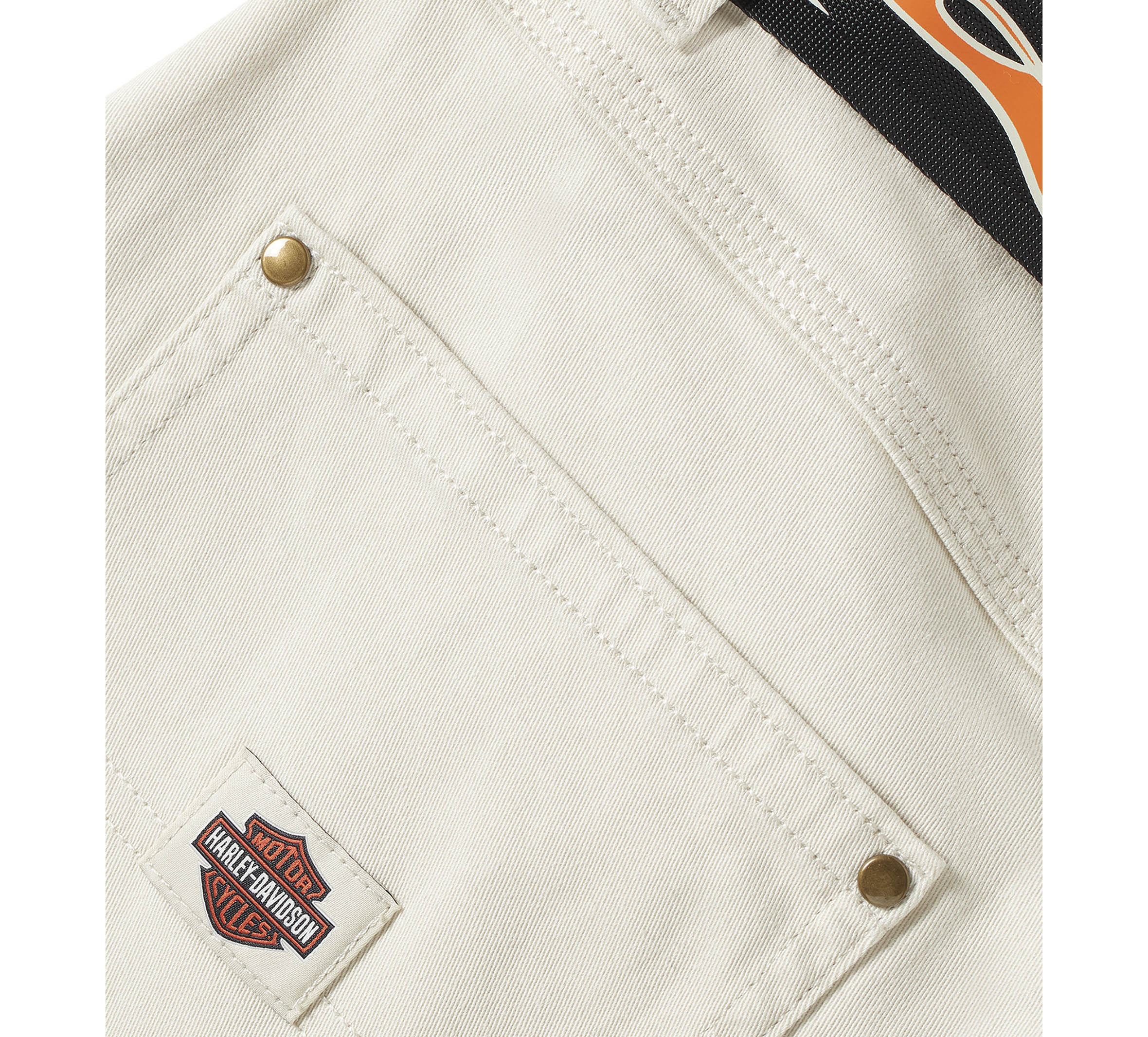 Women's Dickies x H-D Flex Fit Double Pocket Carpenter Pant with Flame Belt