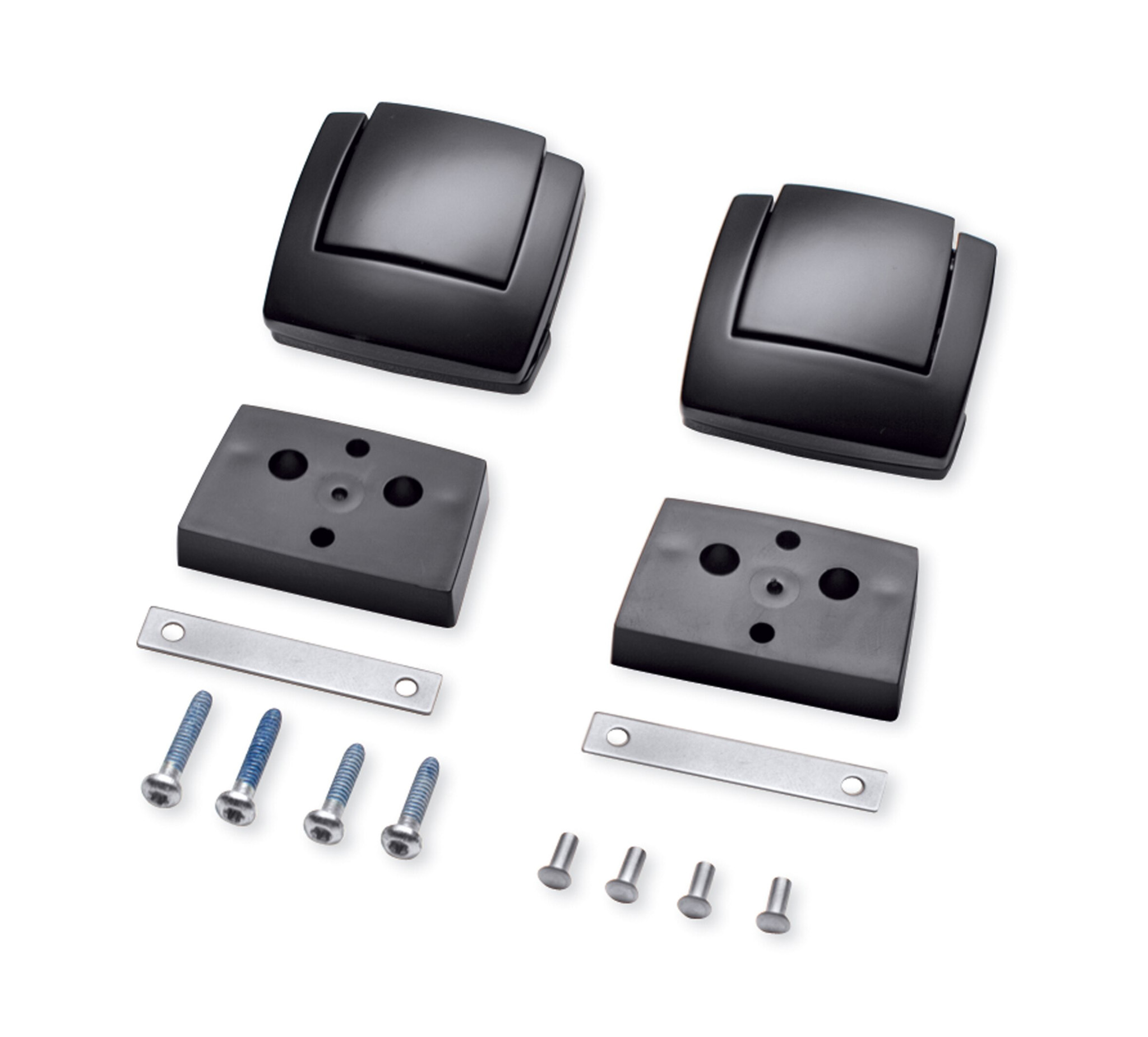 Premium Tour-Pak Verschlüsse, schwarzglänzend