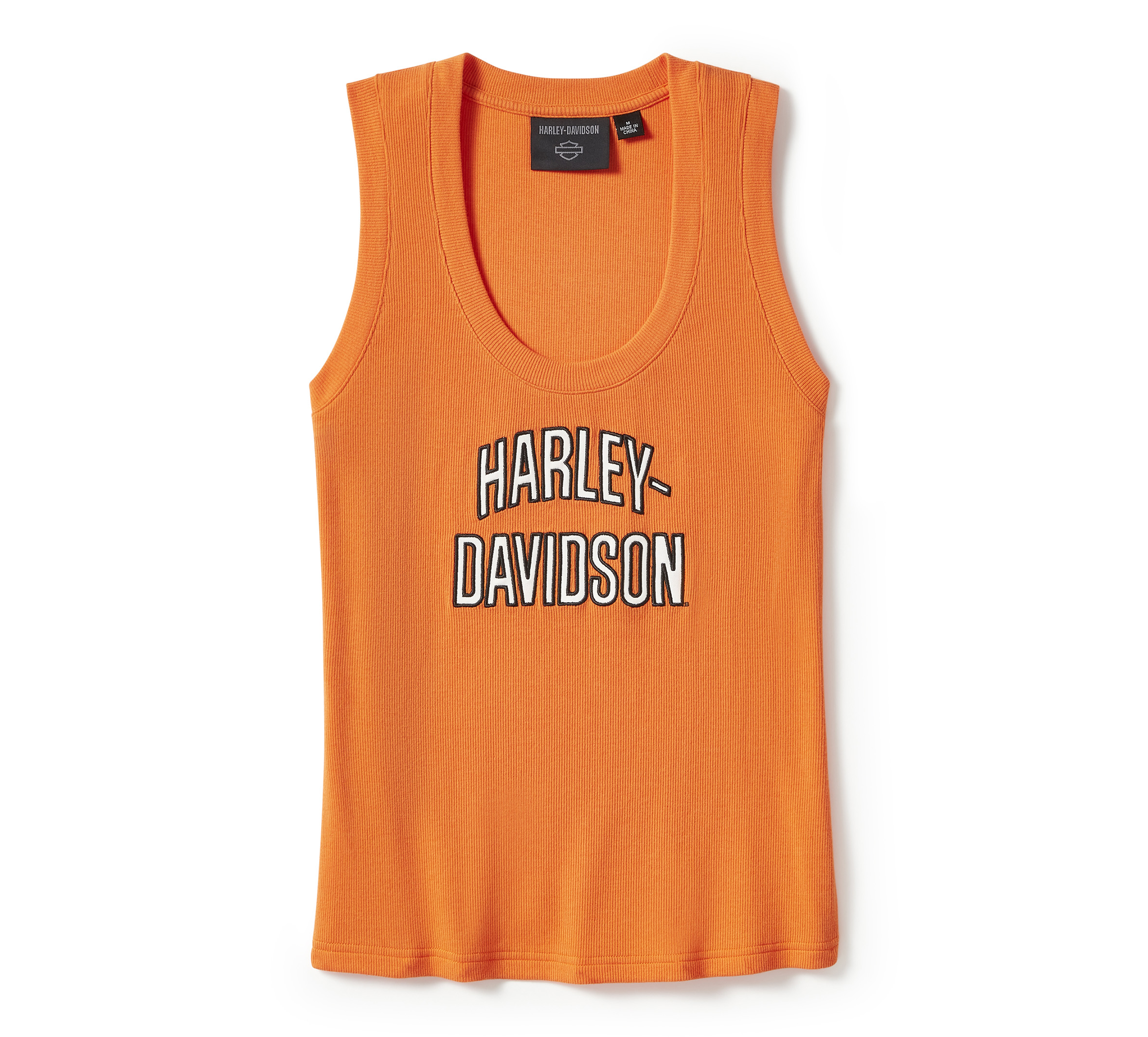 Women's Essential Arched Font Ribbed Tank