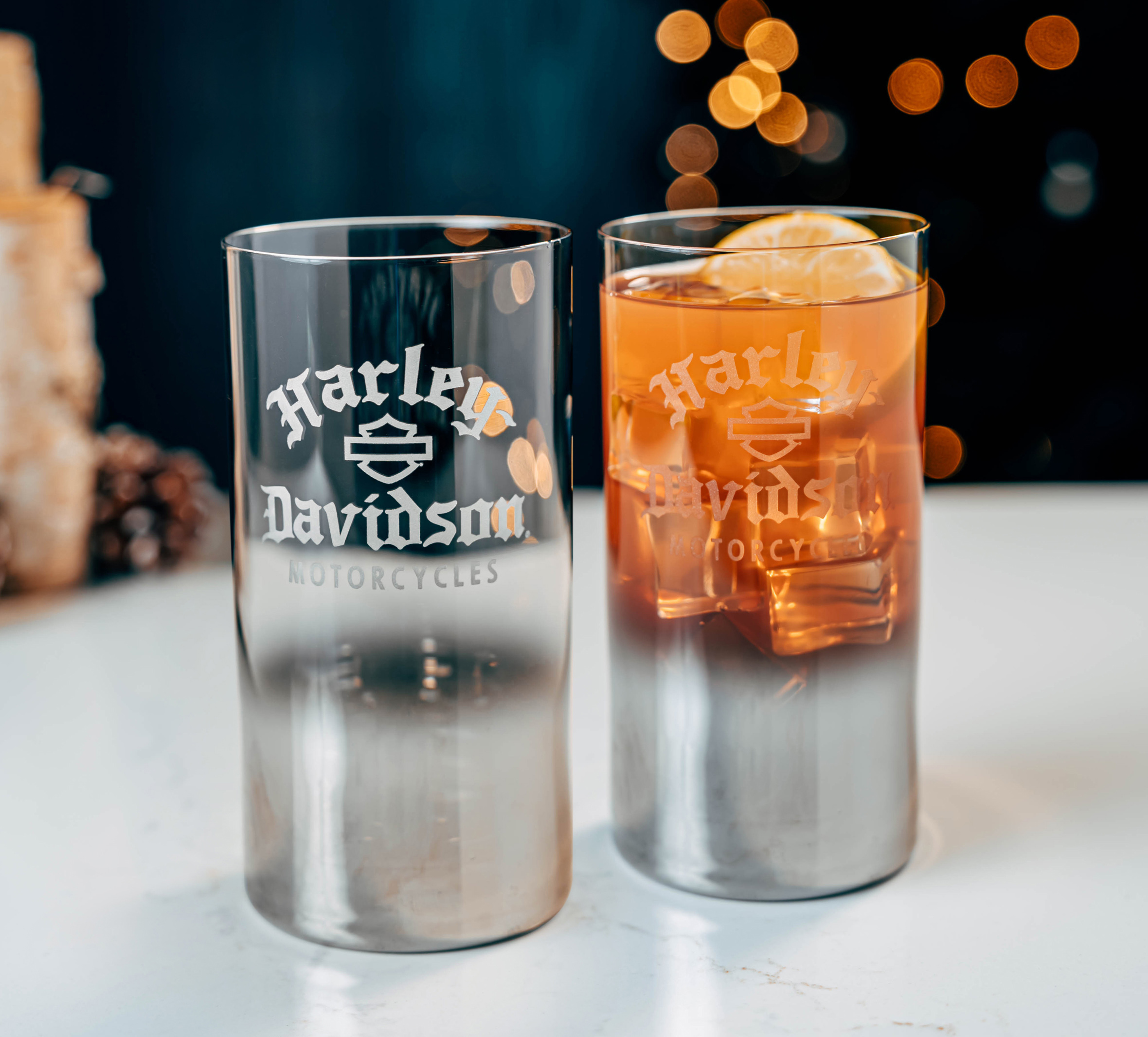 Silver Ombre Highball Set of 2