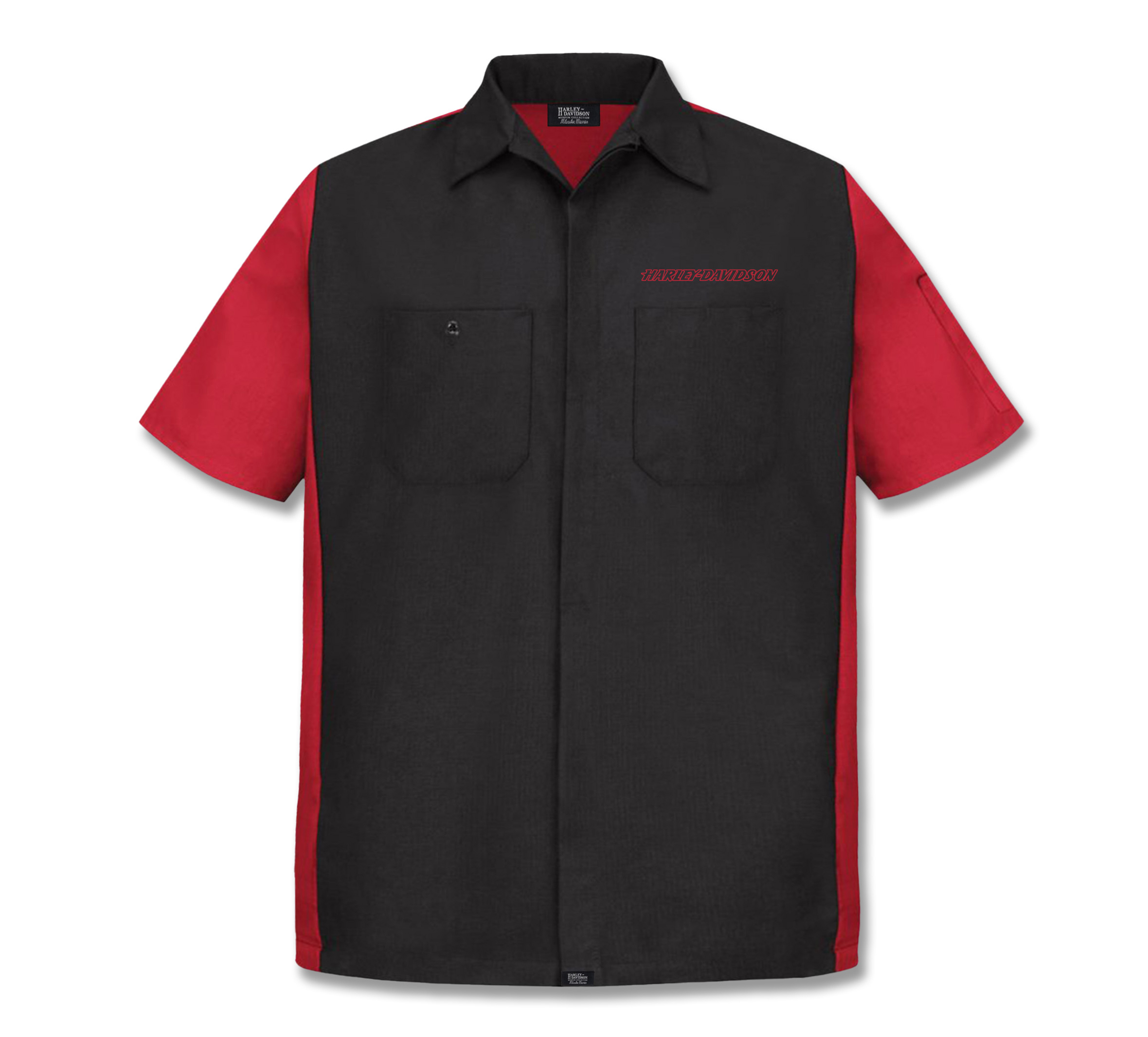 Men's Colorblock Tank Flames Work Shirt