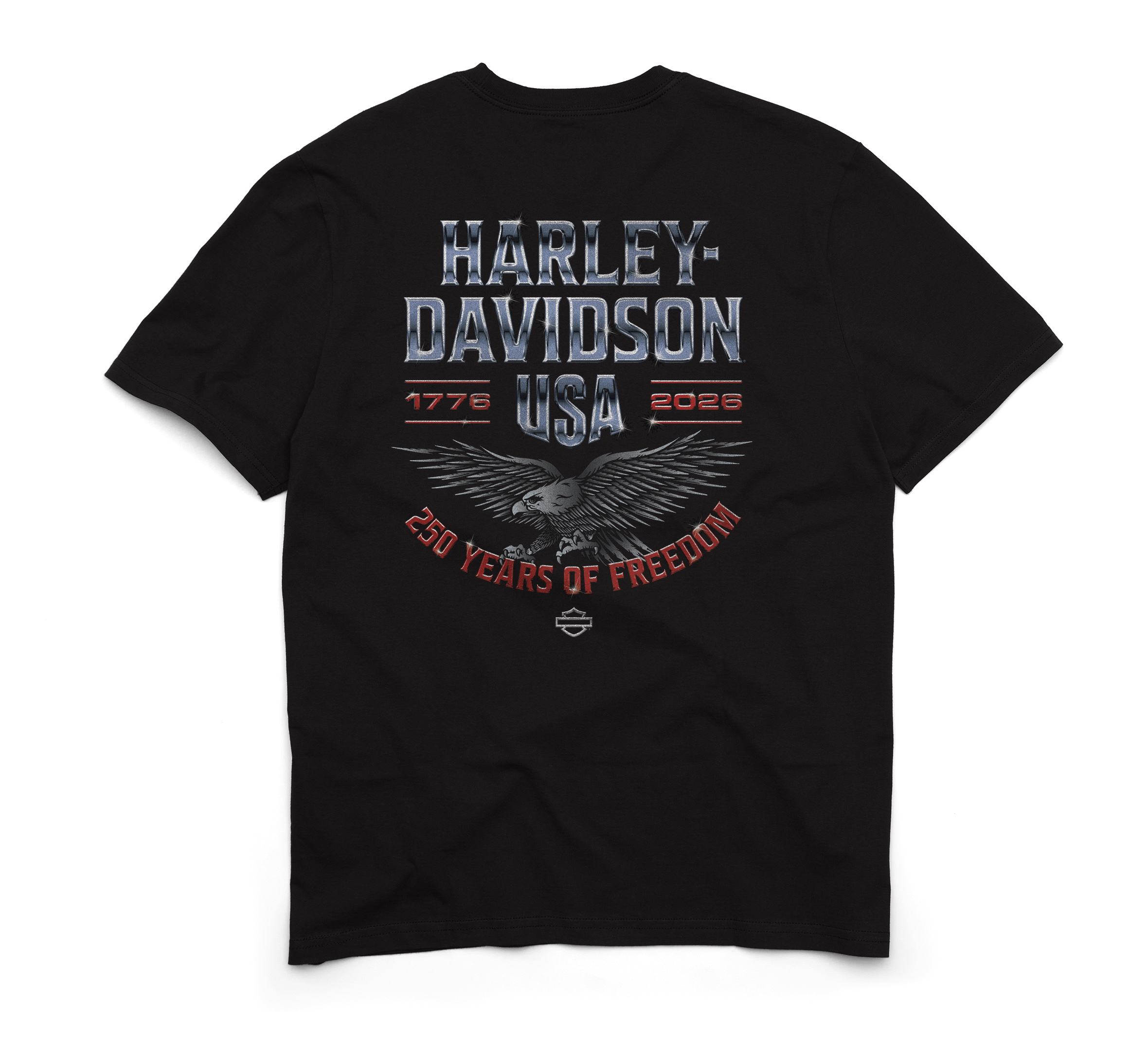 Men's 250th Chrome Eagle Short Sleeve Tee | Harley-Davidson USA