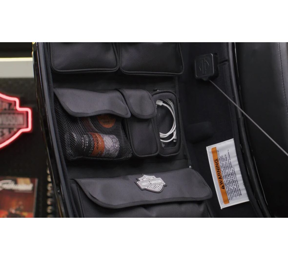 Tour-Pak Lid Fitted Lining with Organizer - Gray