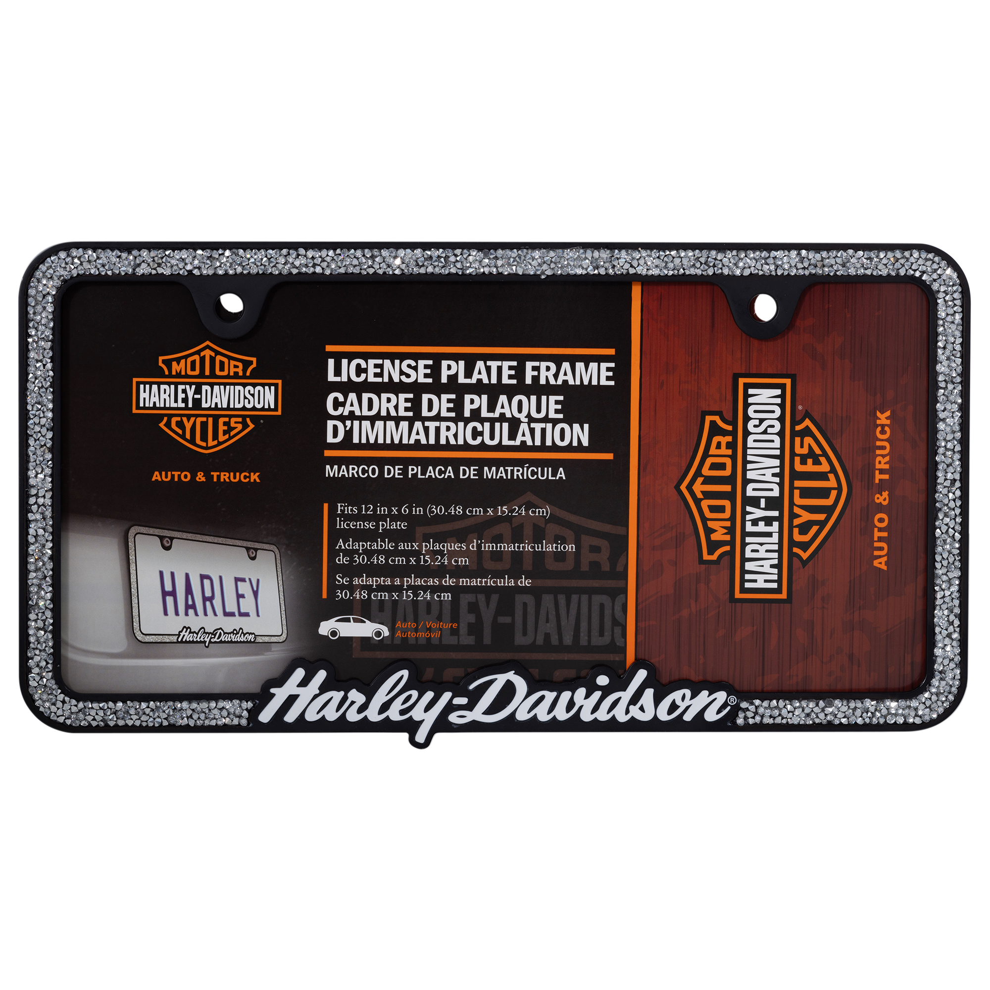 Crushed Gems with Script License Frame