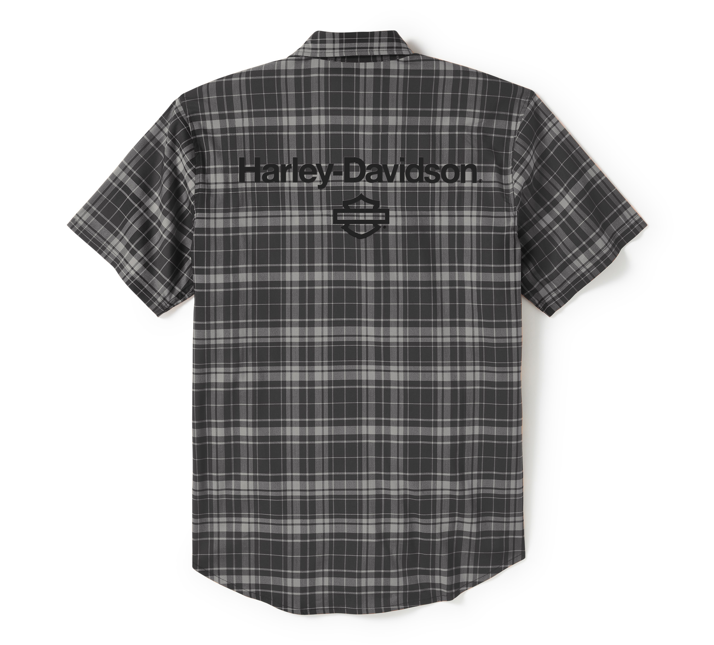 Men's H-D® TECH Coolmax® Plaid Short Sleeve Shirt