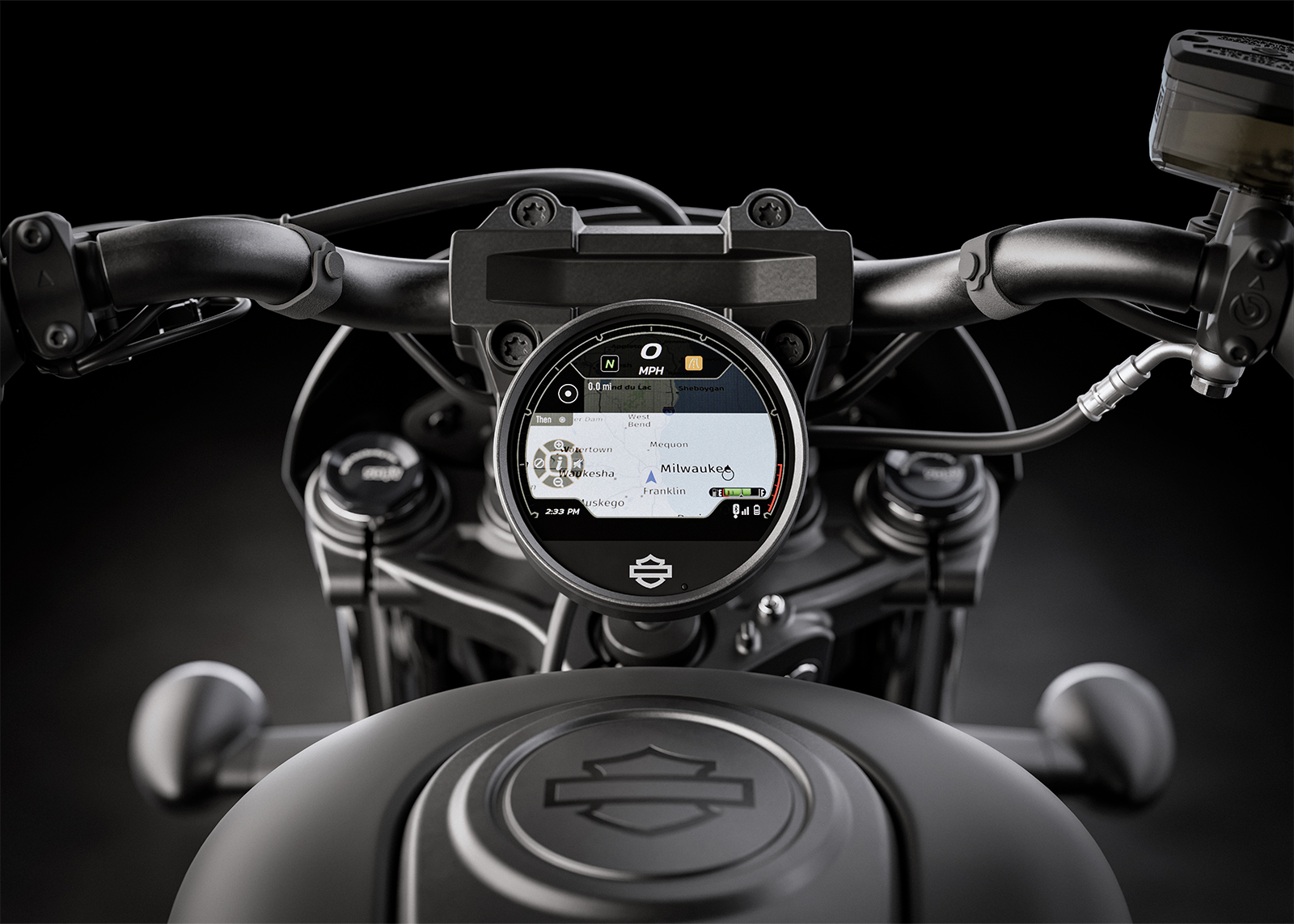 Das LCD-Display der 2025er Nightster Special 