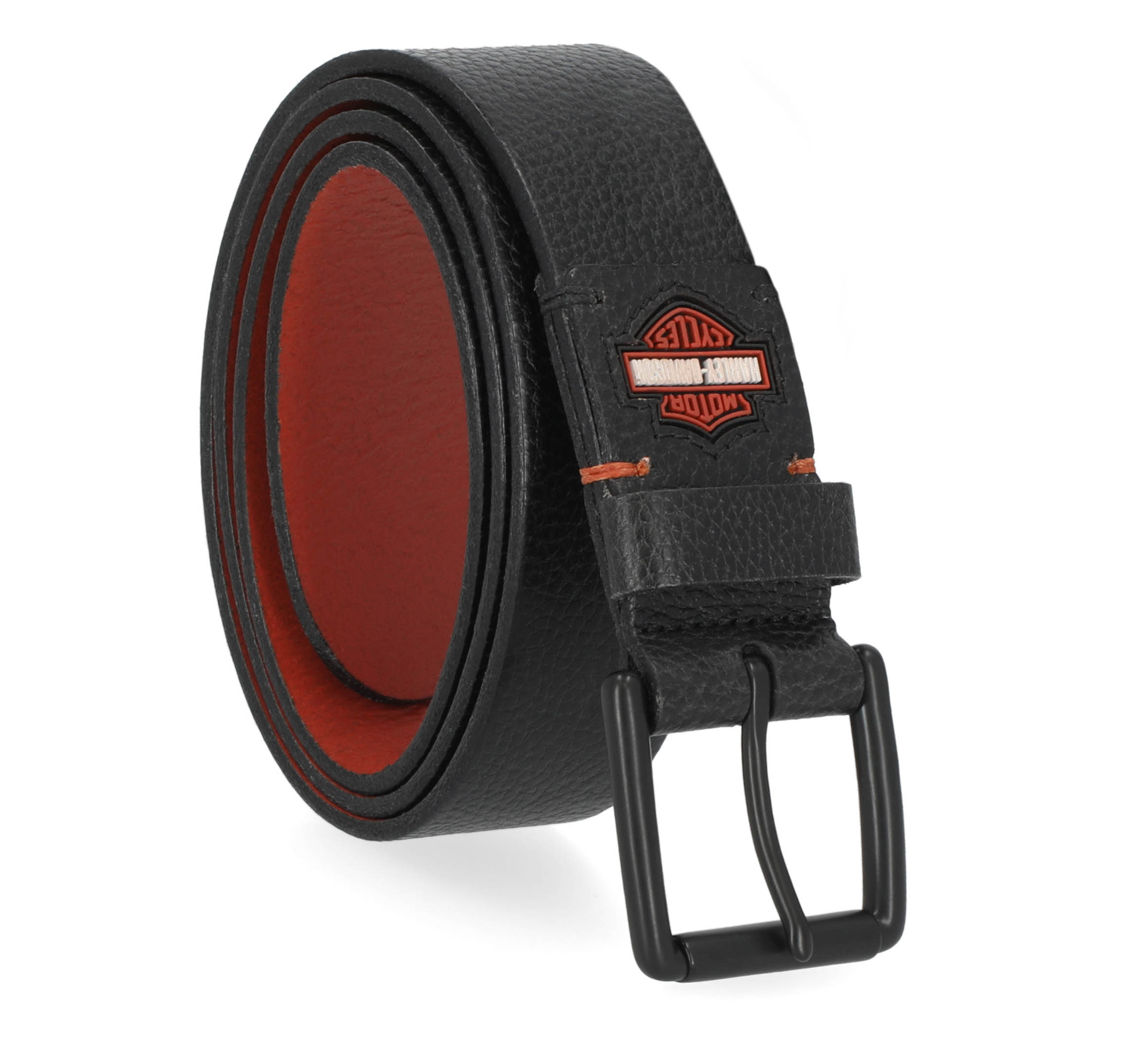 Men's Tactical Roller Buckle Matte Leather Black Belt