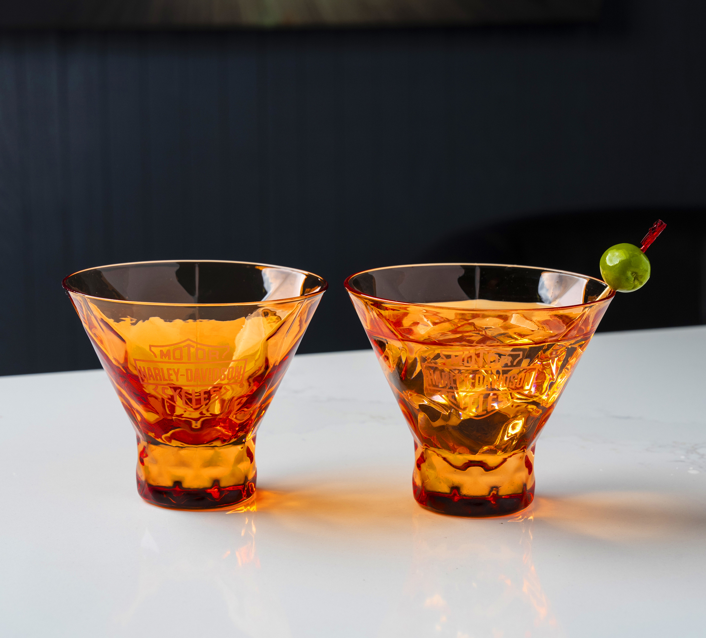 Bar & Shield Stemless Martini Glass Set of 2