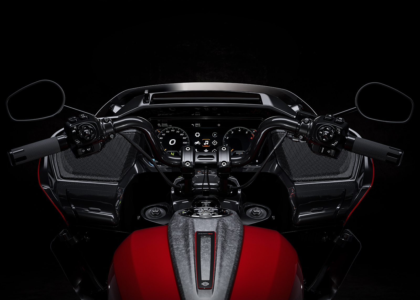 2025 CVO Road Glide ST 모터사이클 P&A 높은 라이저 + 모토 바