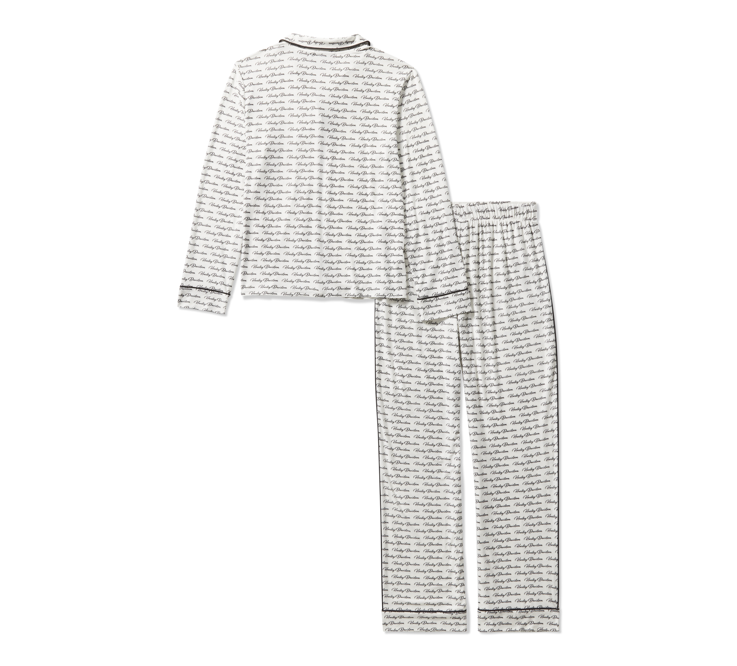 Women's H-D Button Front Pajama Set