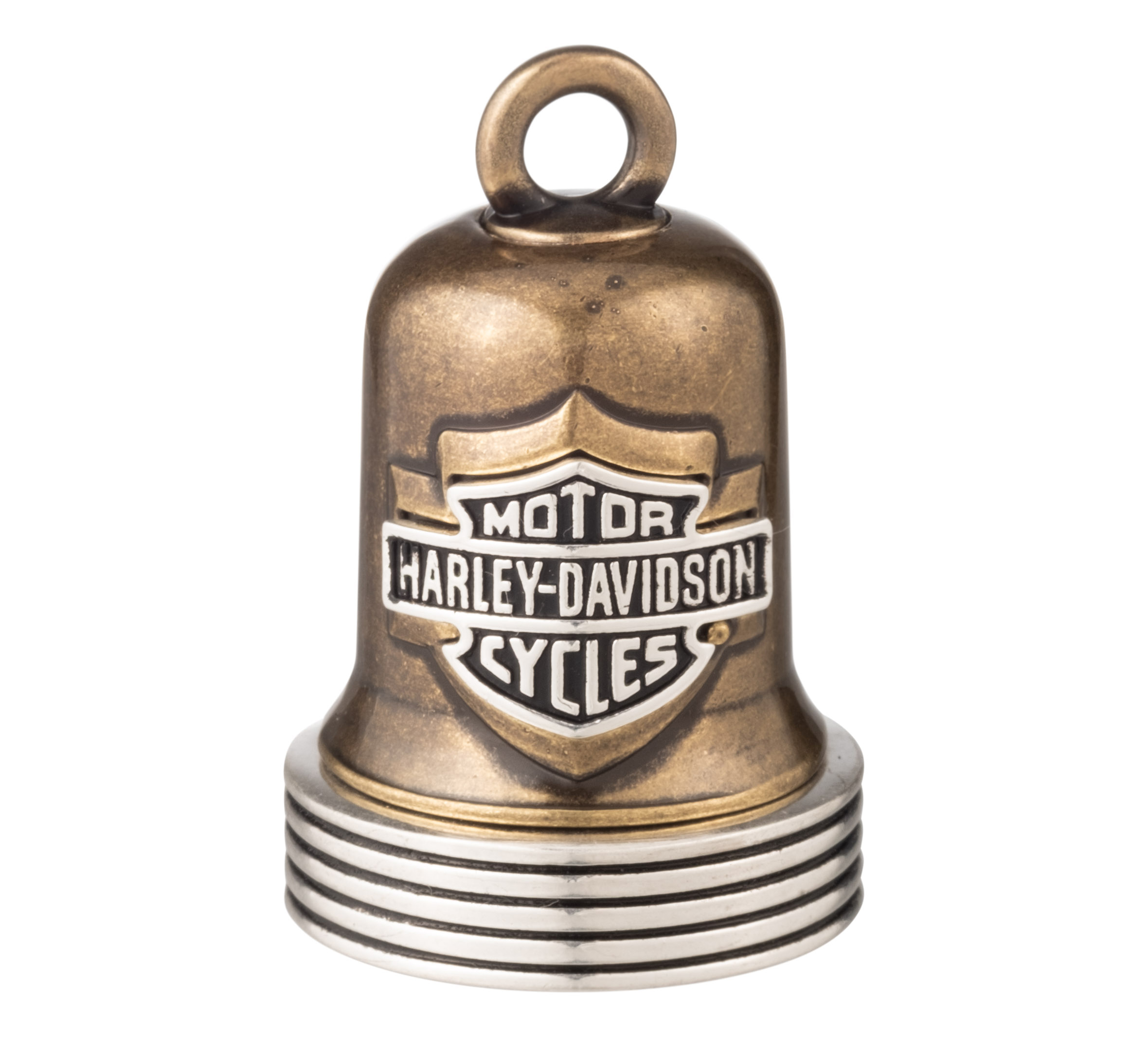 Brass Ribbed Edge Logo Ride Bell | Harley-Davidson USA