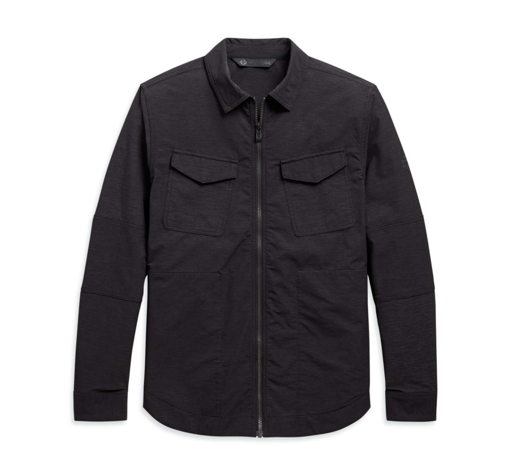 Men's Zip-Front Stretch   Shirt