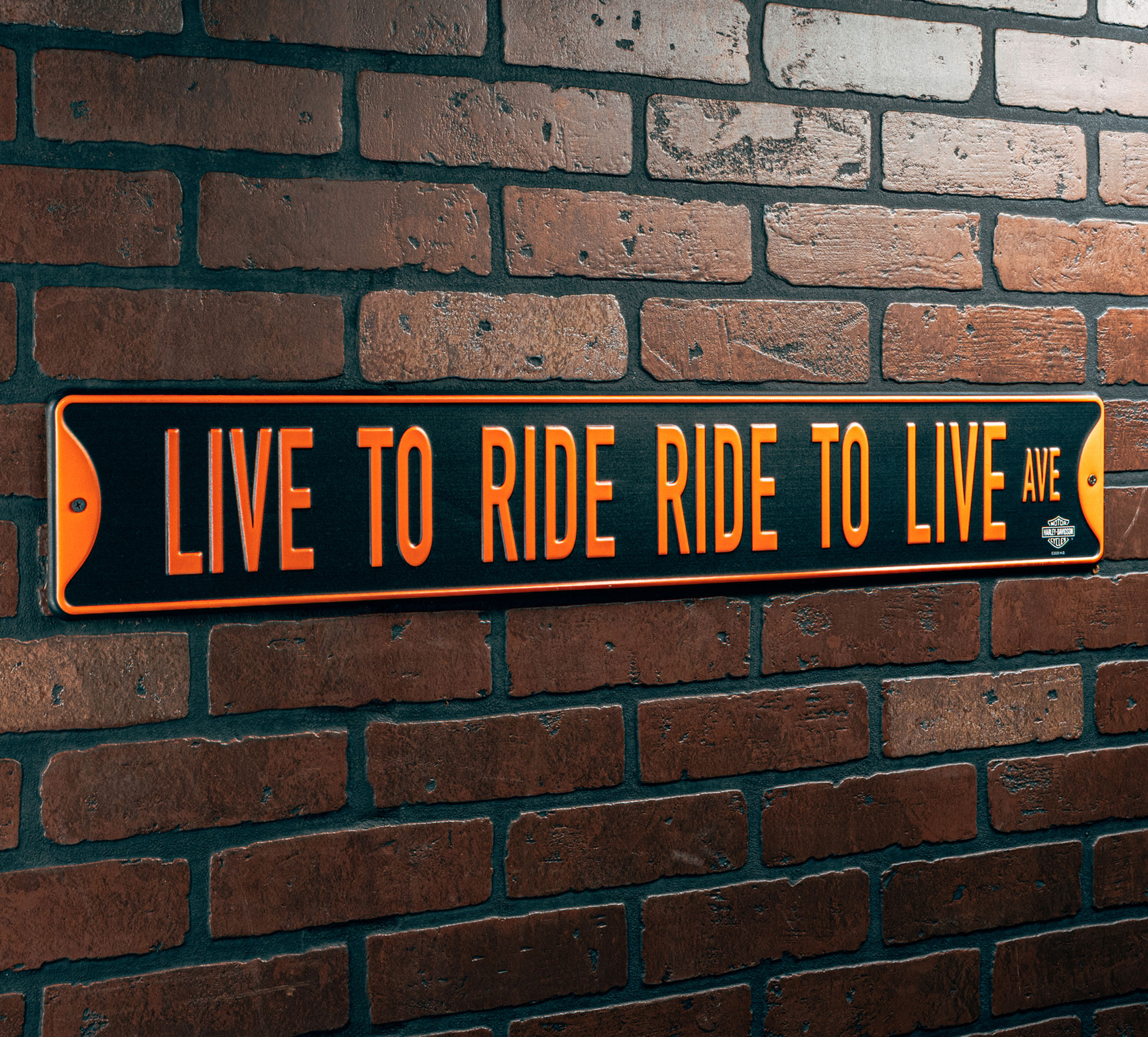 H-D LTR-RTL Ave. Metal Street Sign