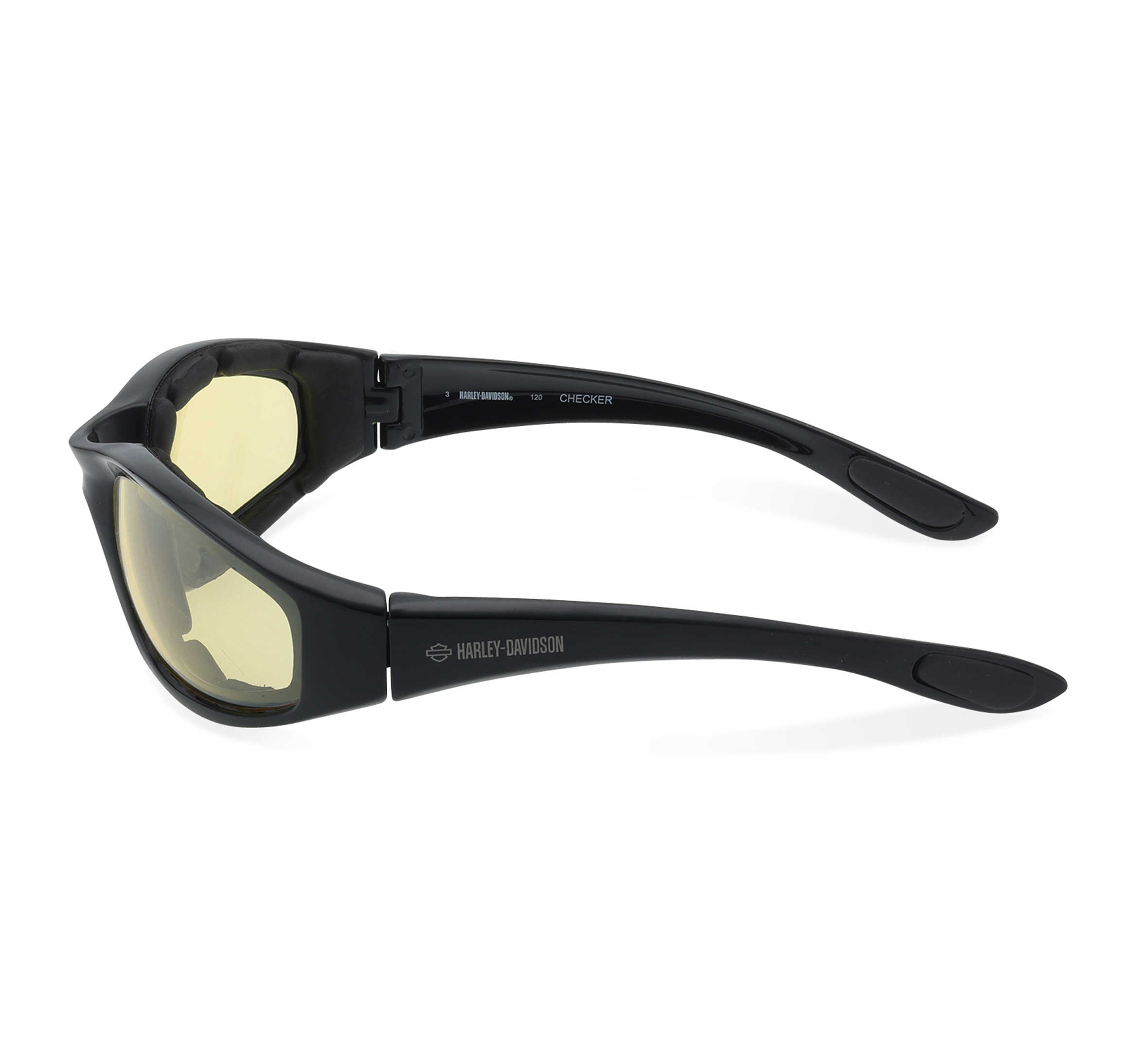 Checker Oval Motorcycle Riding Wrap Sunglasses