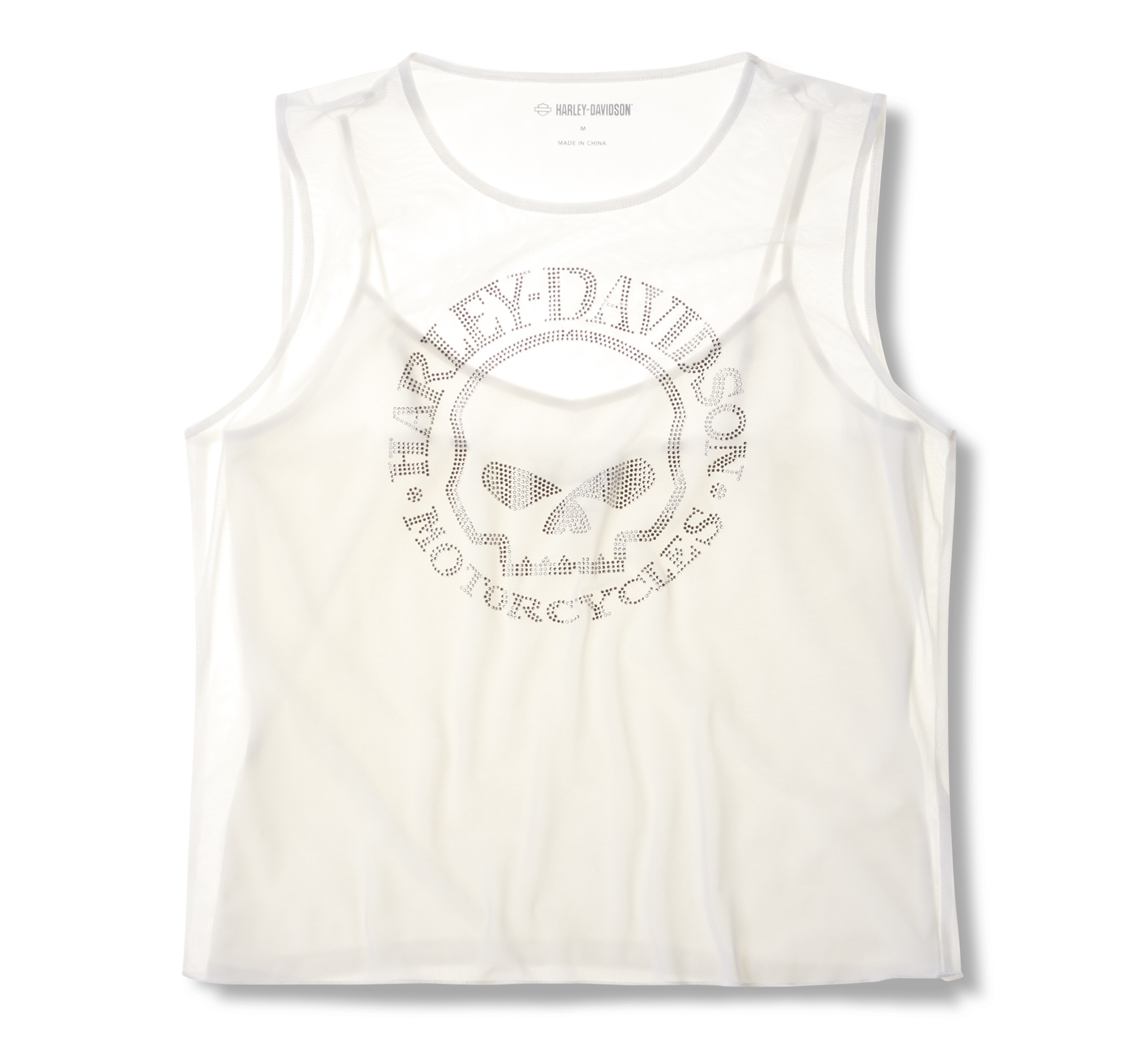 Women's Willie G Skull Bling Mesh Top