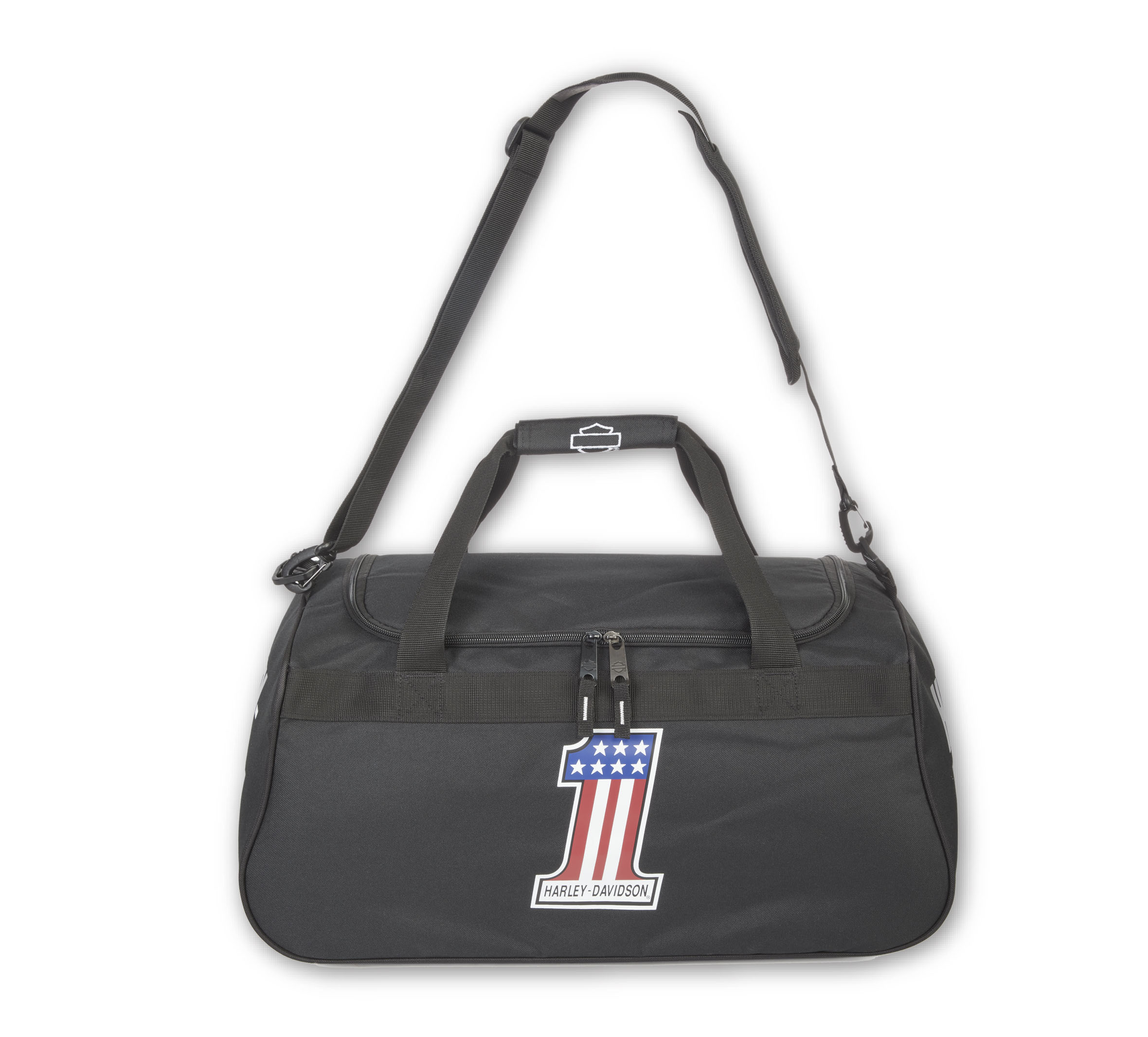 Number 1 Logo Duffel in Black/White | Harley-Davidson USA
